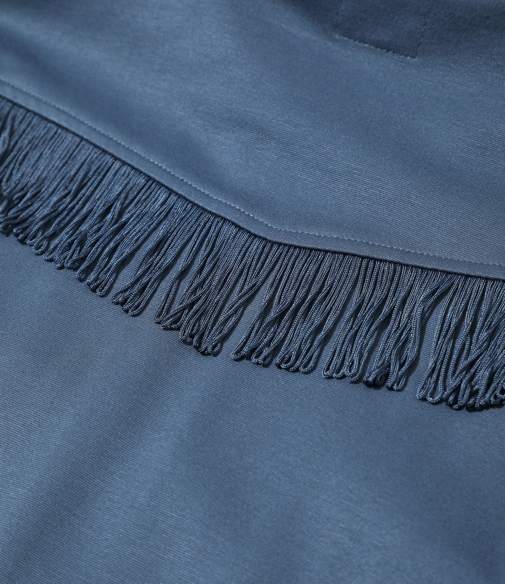 Fringe Track Jacket - Slate Blue - Rayon Jersey