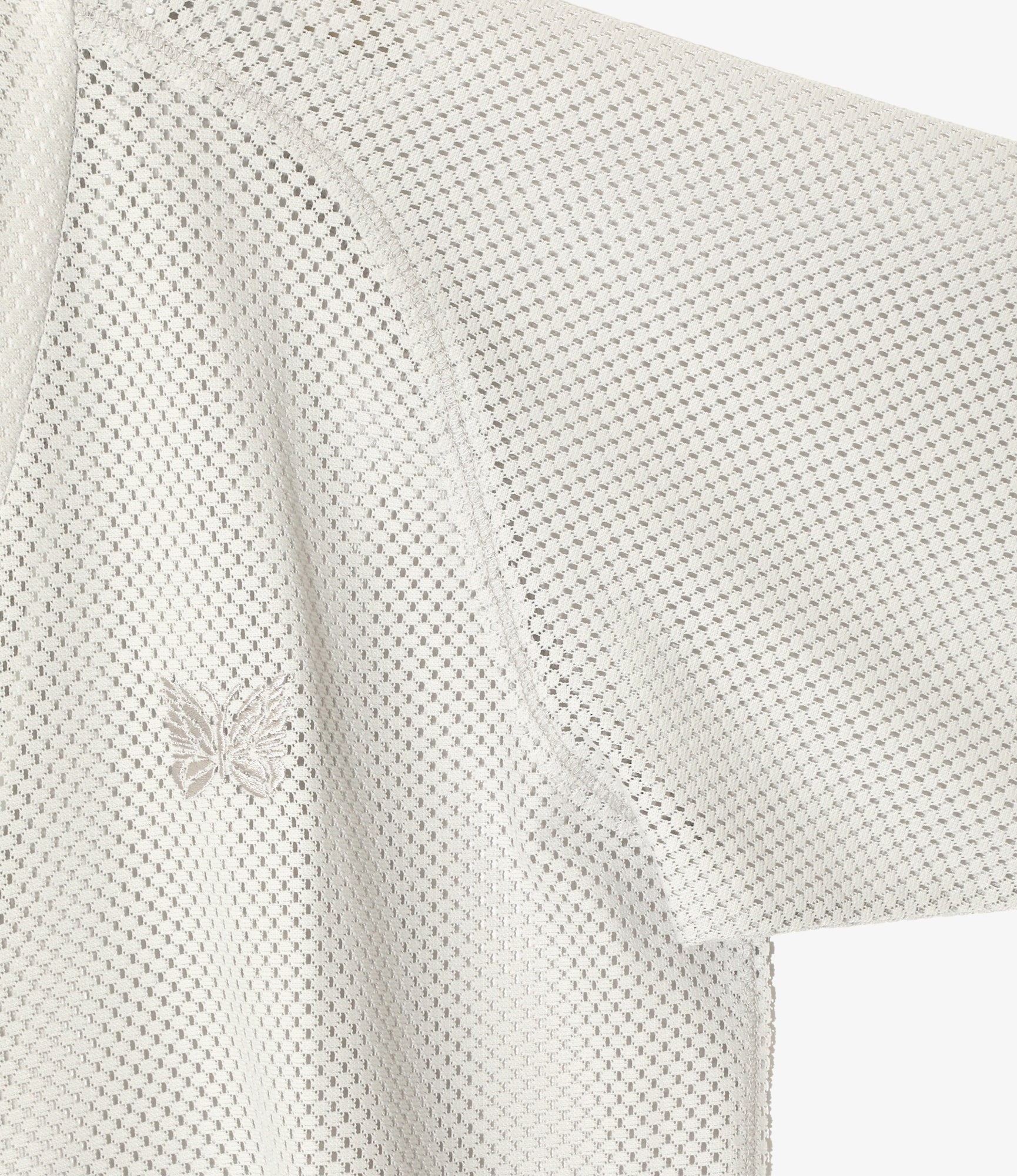 V-Neck Cardigan - Lt. Grey - Raschel Lace