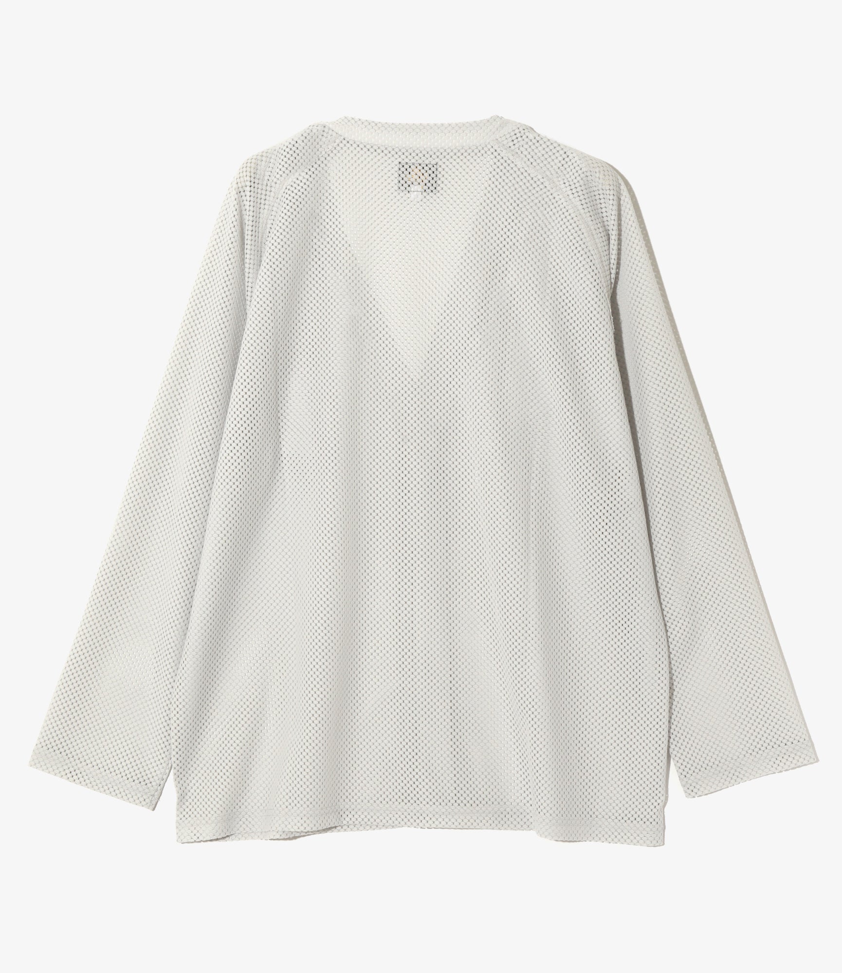 V-Neck Cardigan - Lt. Grey - Raschel Lace