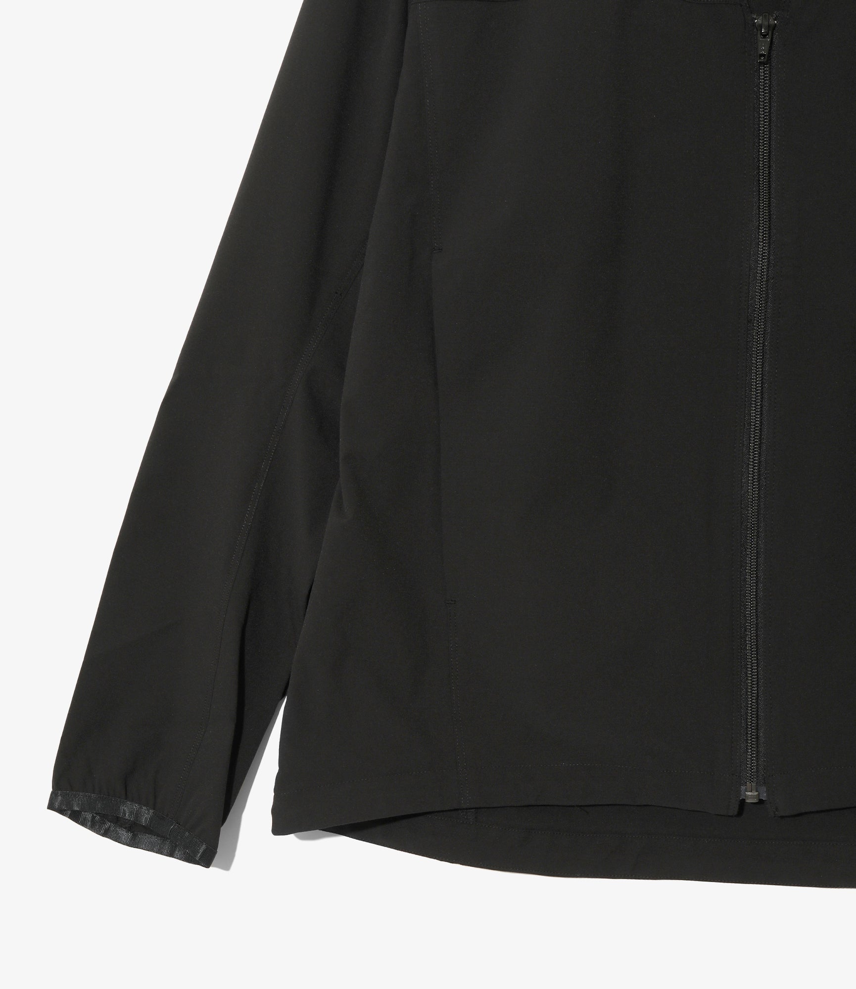 Warm Up V-Neck Jacket - Black - Poly Ripstop
