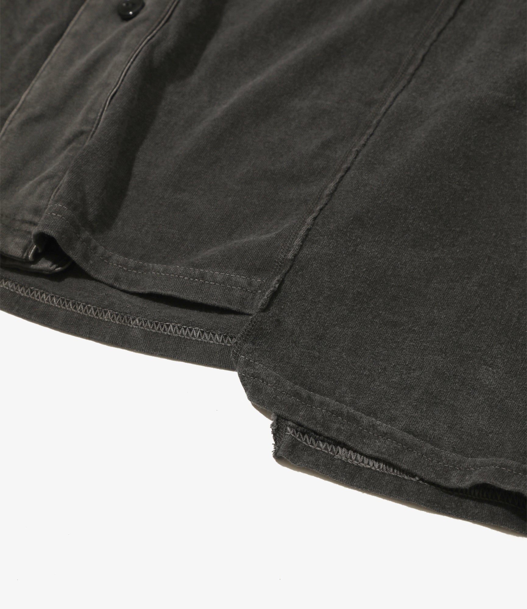 3 Cut Wide Baseball Tee - Black - Over Dye