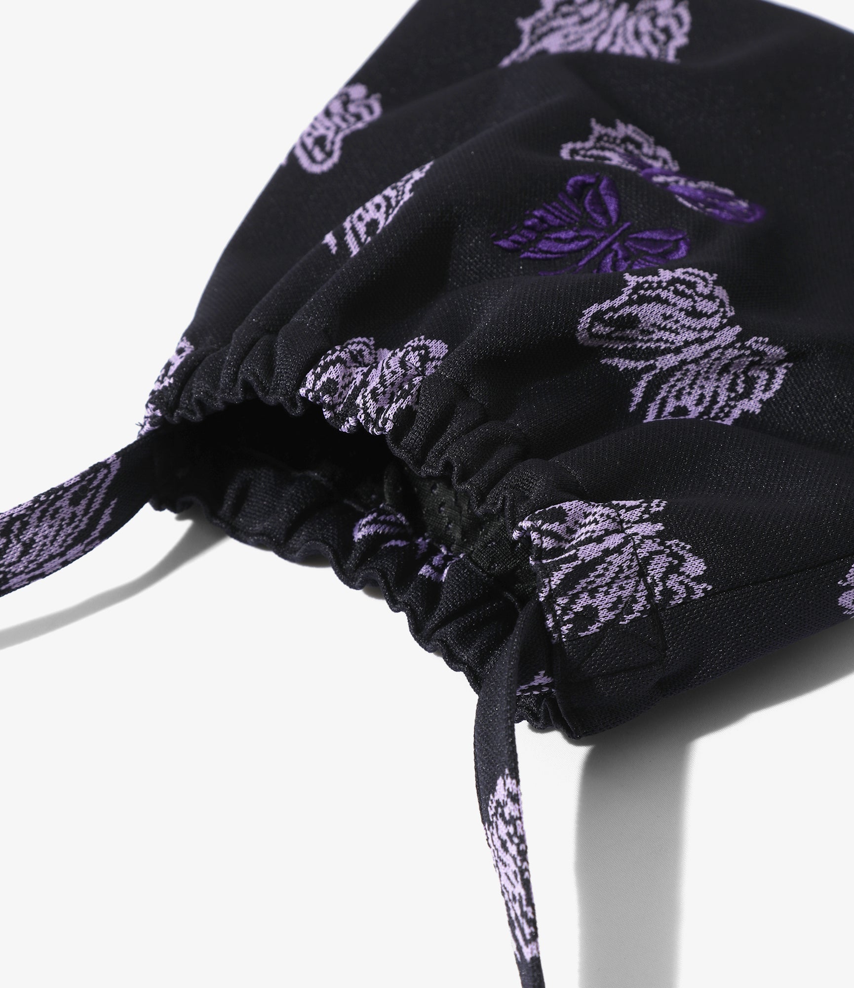 Needles x Kae Tanaka Elastic Pochette - Black - Poly Jacquard