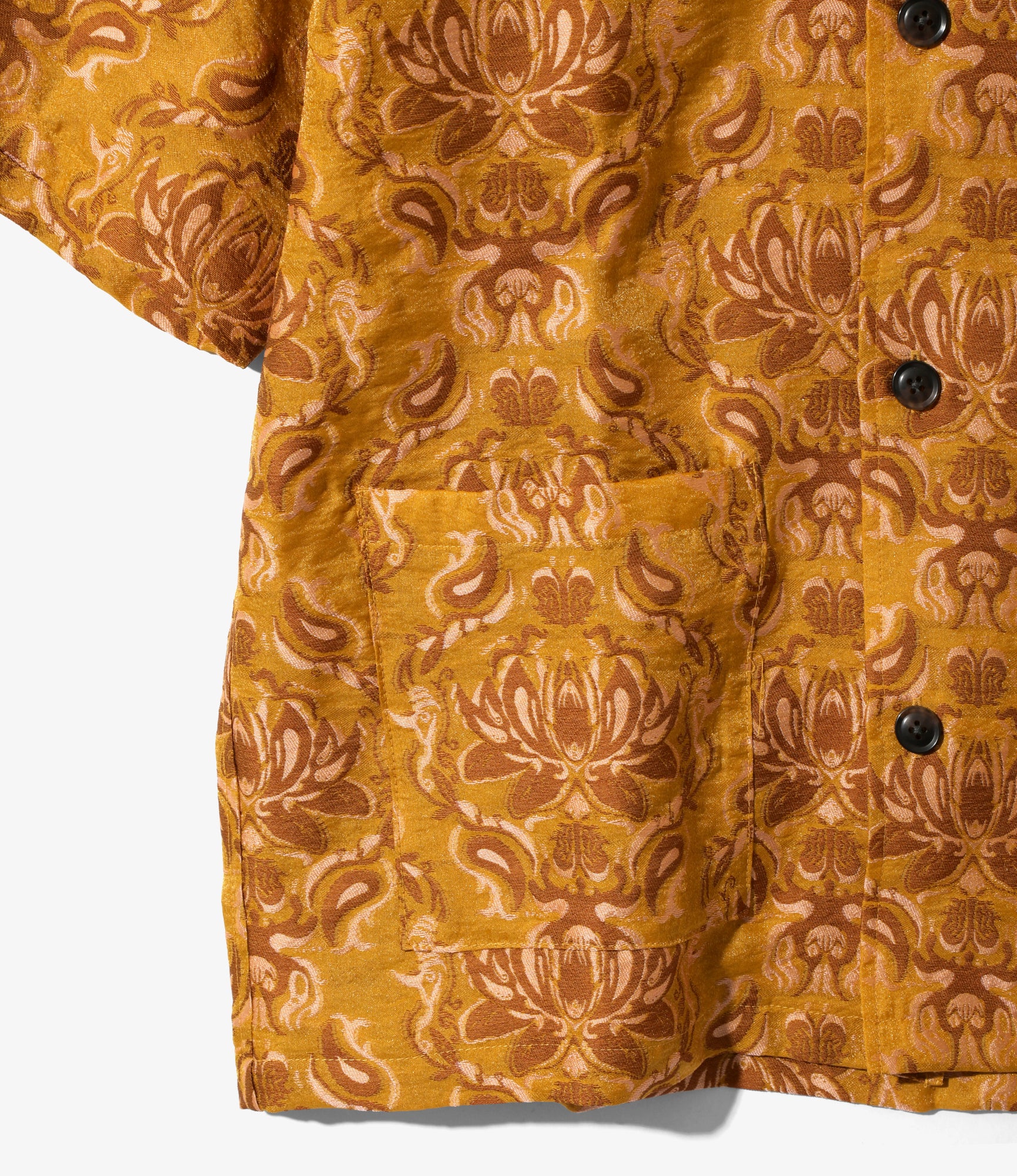 Needles x Kae Tanaka Cabana Shirt - Mustard - KT Jacquard
