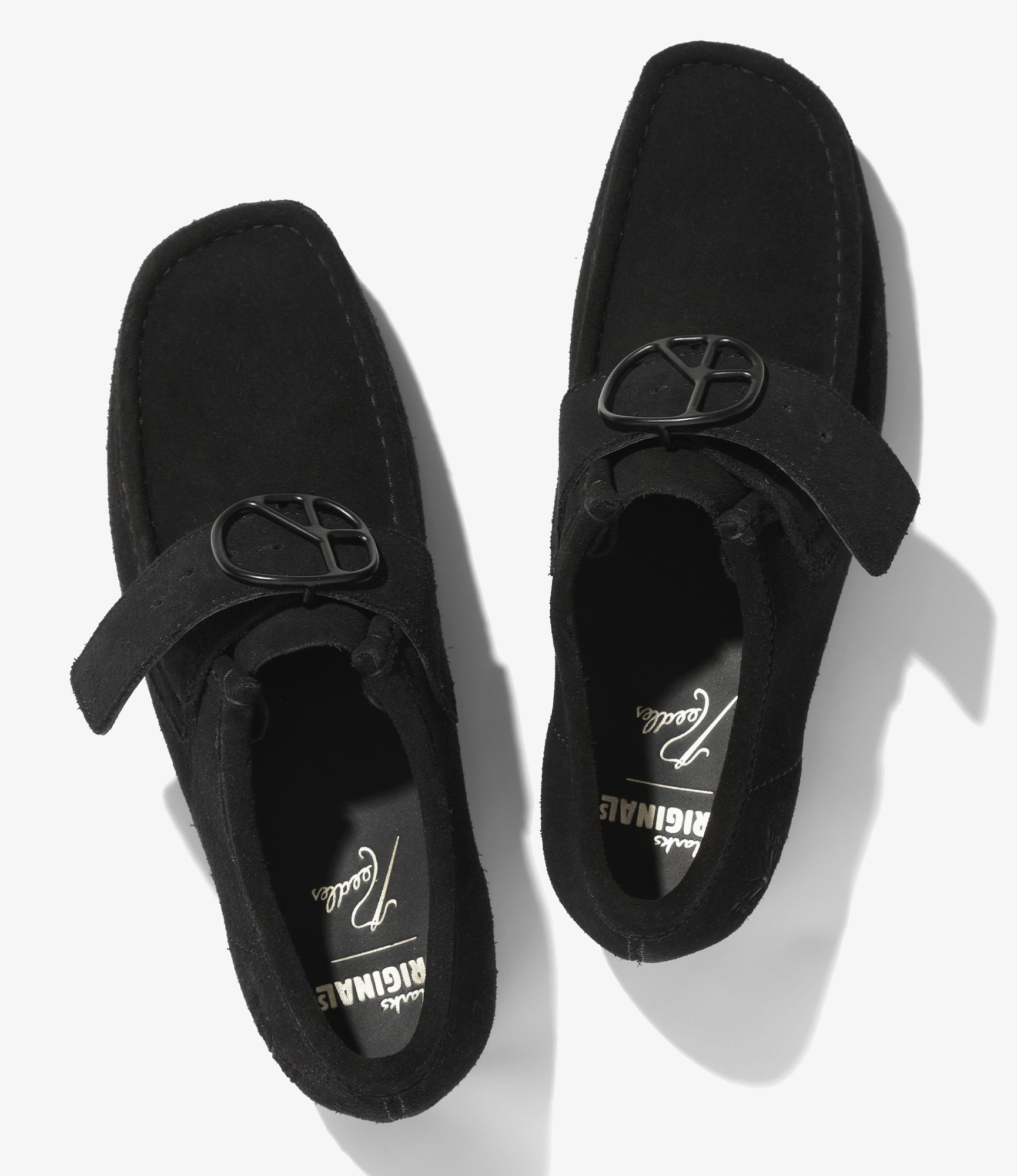 Needles x Clarks - Wallabee Strap Low - Black