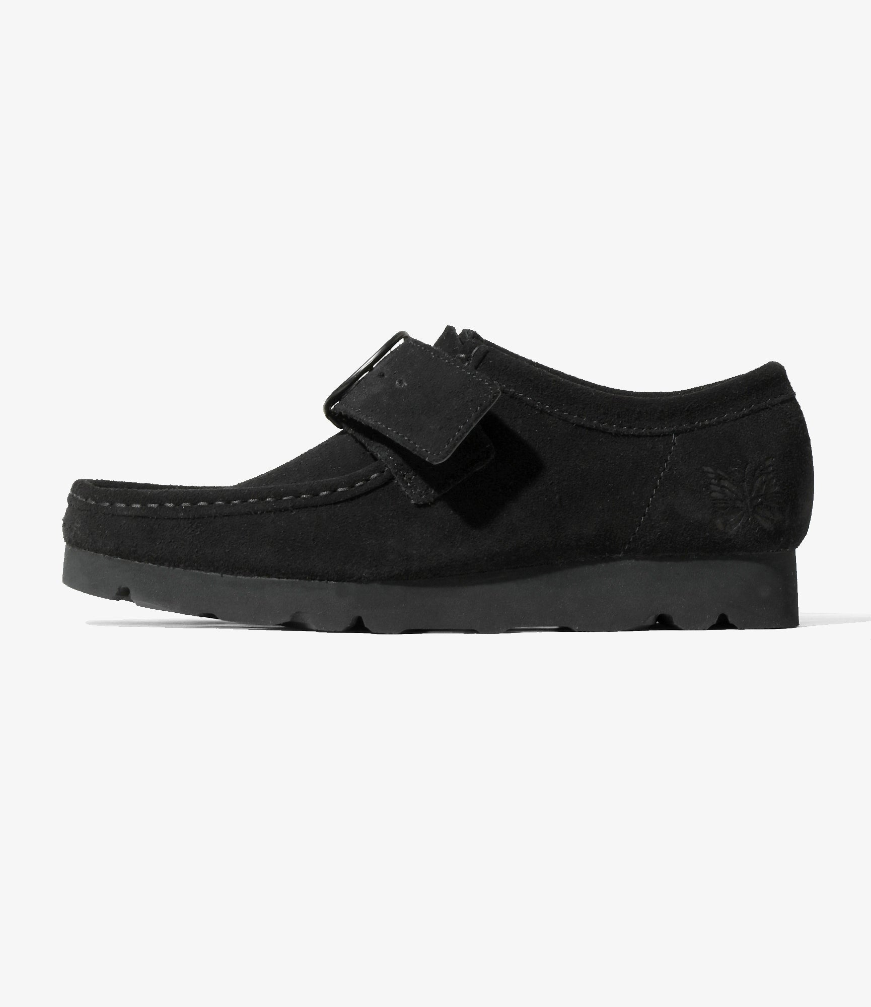 Needles x Clarks - Wallabee Strap Low - Black