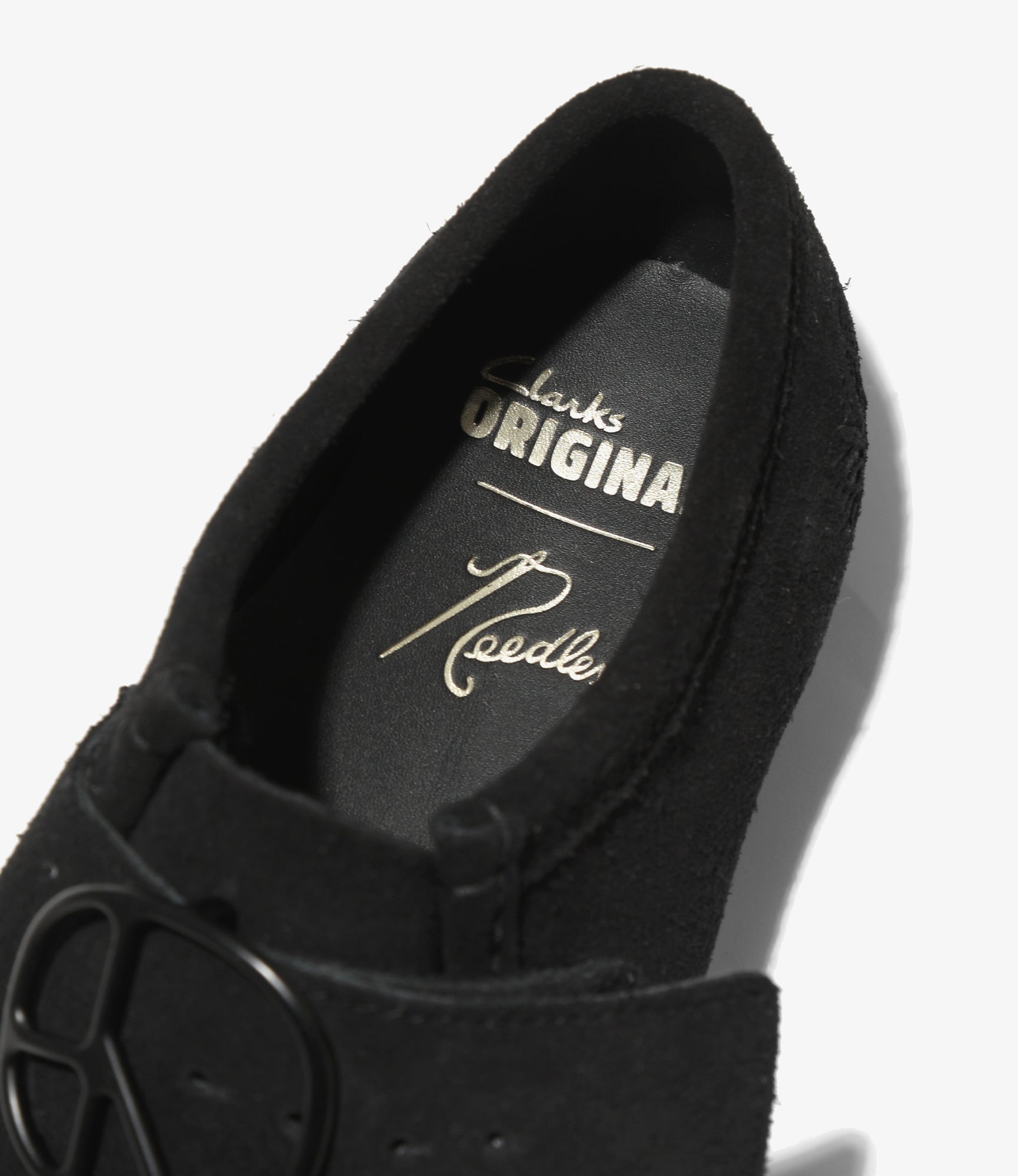 Needles x Clarks - Wallabee Strap Low - Black