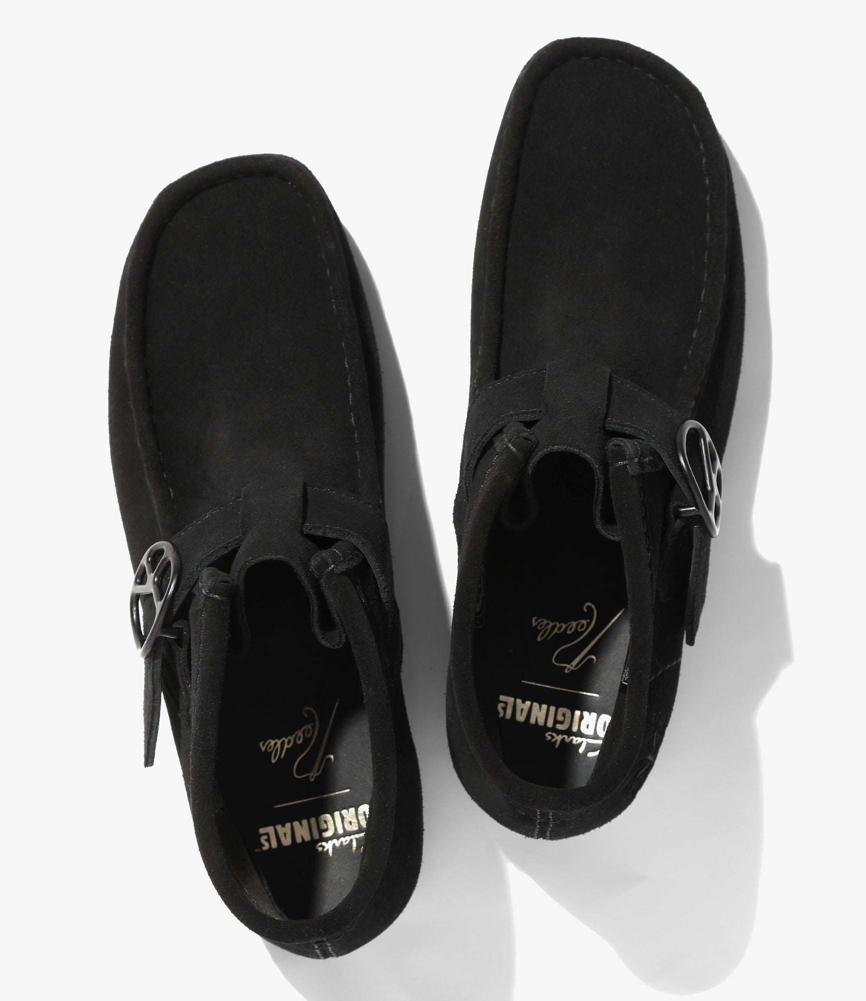 Needles x Clarks - Wallabee Strap Boots - Black