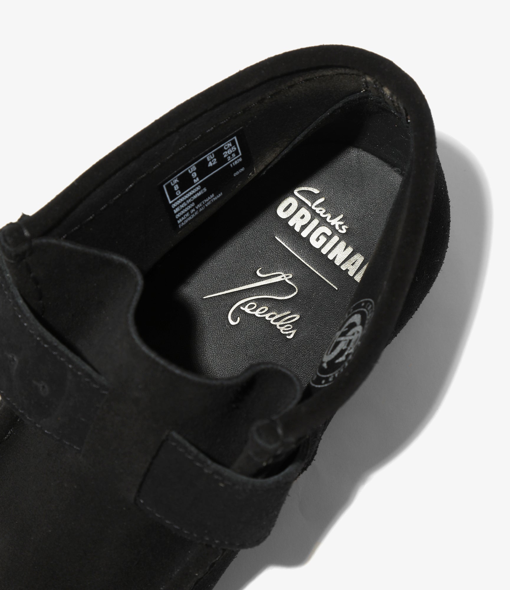 Needles x Clarks - Wallabee Strap Boots - Black