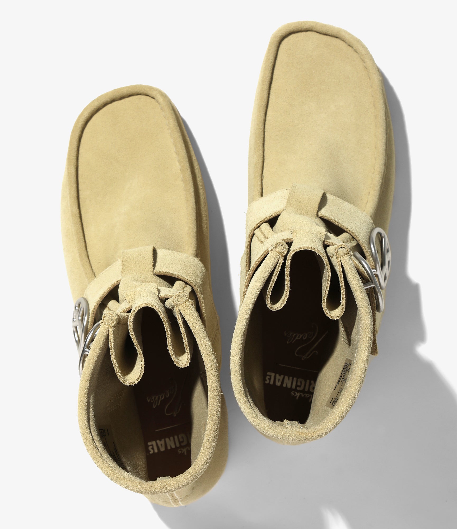 Needles x Clarks - Wallabee Strap Hi - Maple