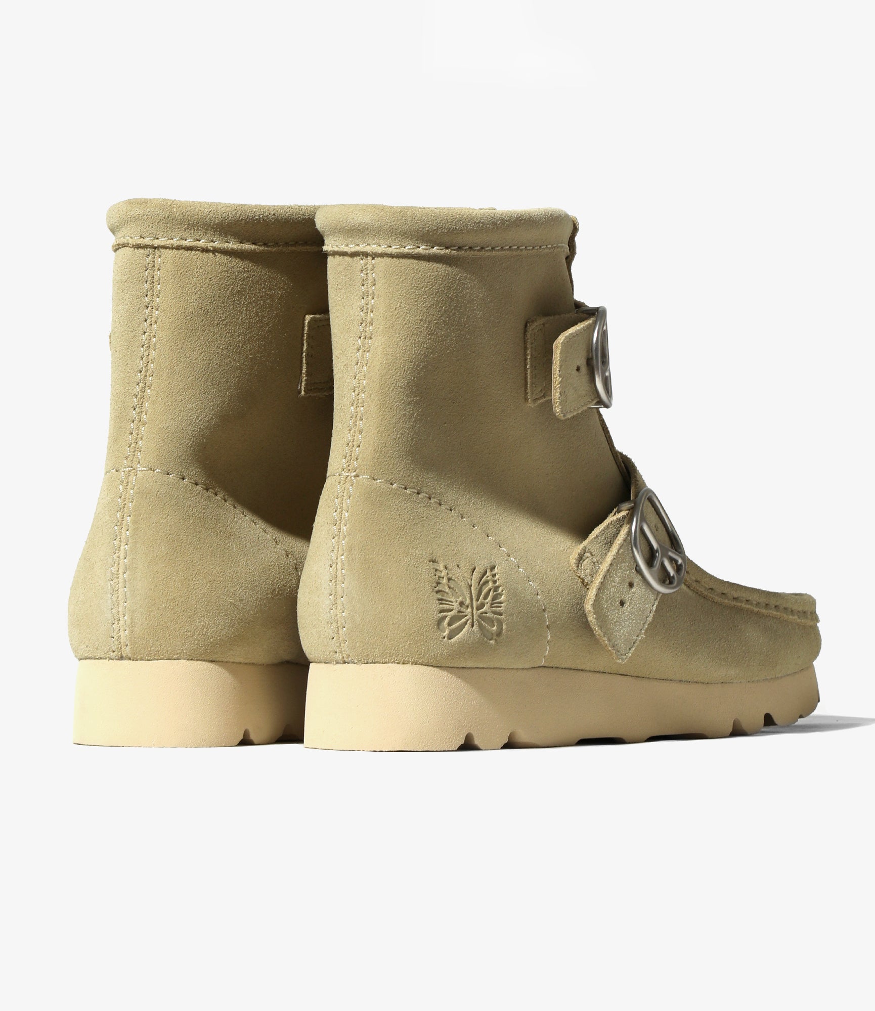 Needles x Clarks - Wallabee Strap Hi - Maple