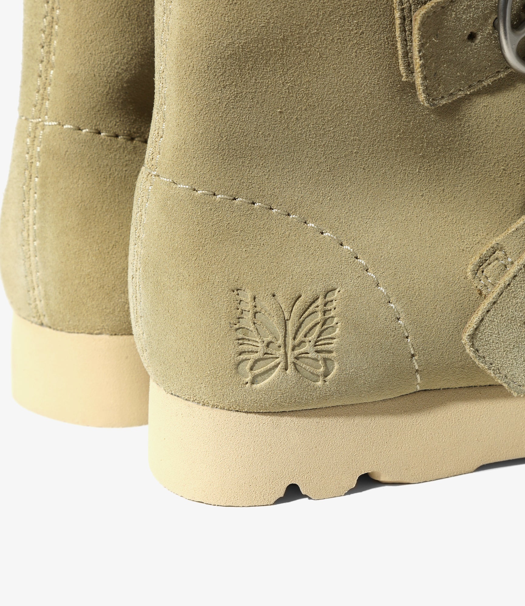 Needles x Clarks - Wallabee Strap Hi - Maple