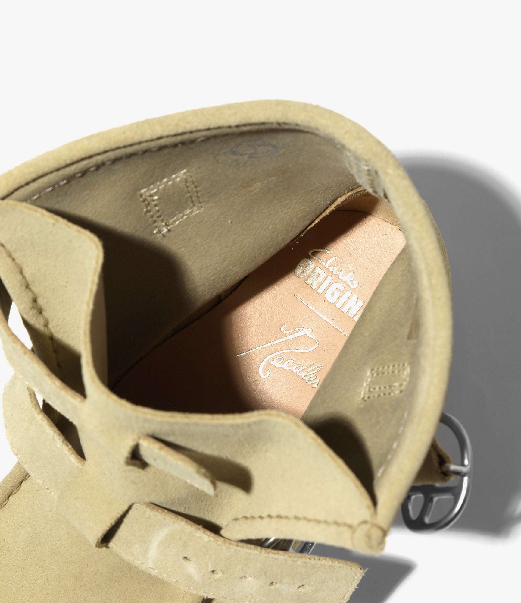 Needles x Clarks - Wallabee Strap Hi - Maple