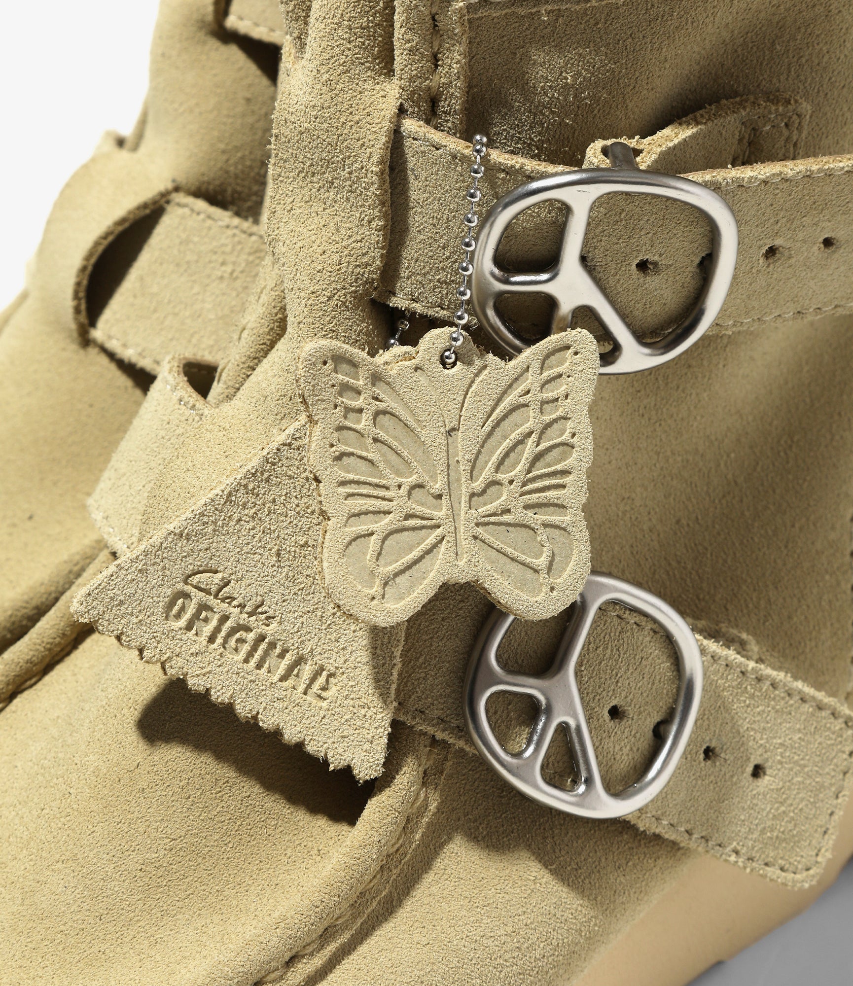 Needles x Clarks - Wallabee Strap Hi - Maple