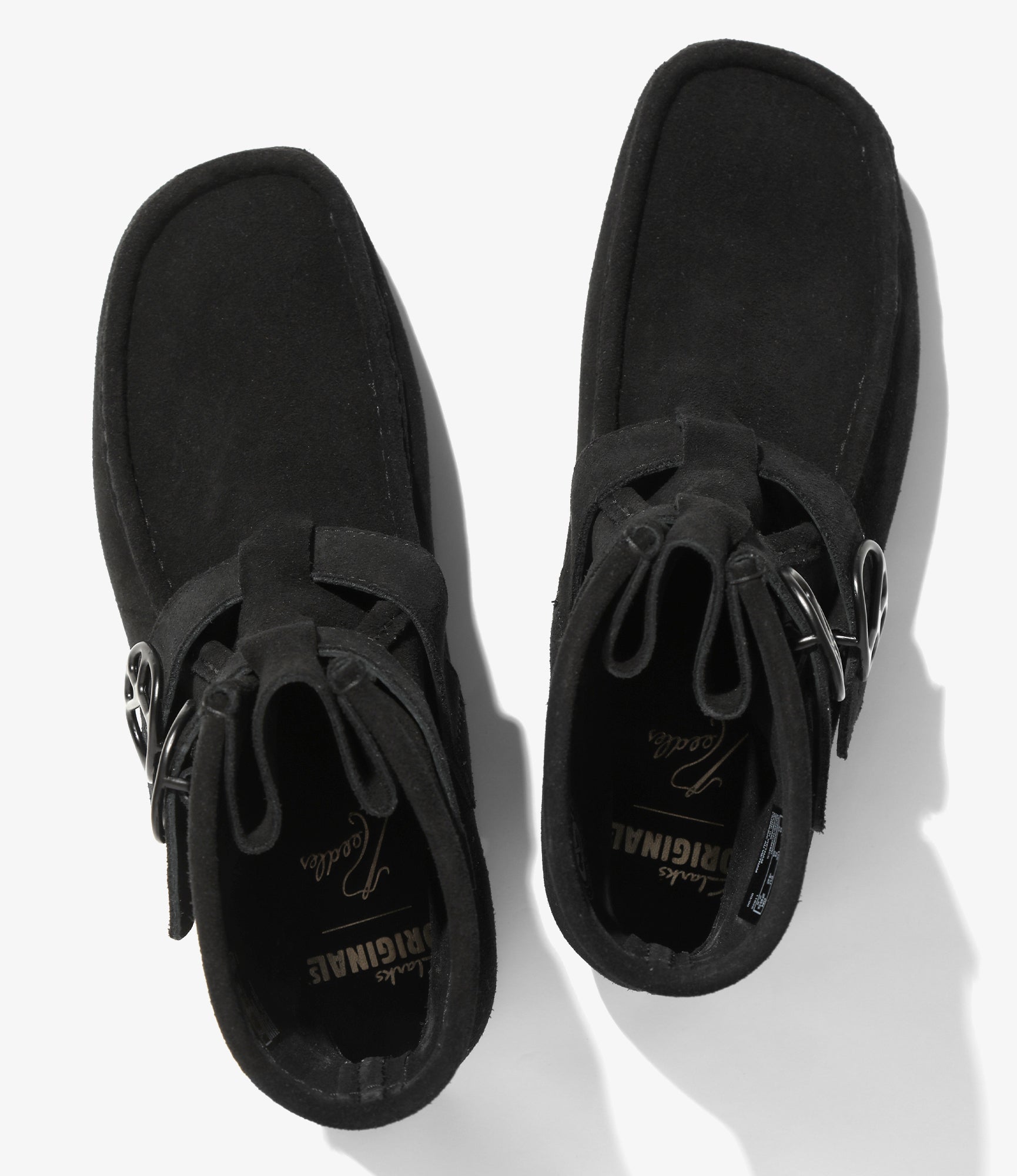 Needles x Clarks - Wallabee Strap Hi - Black