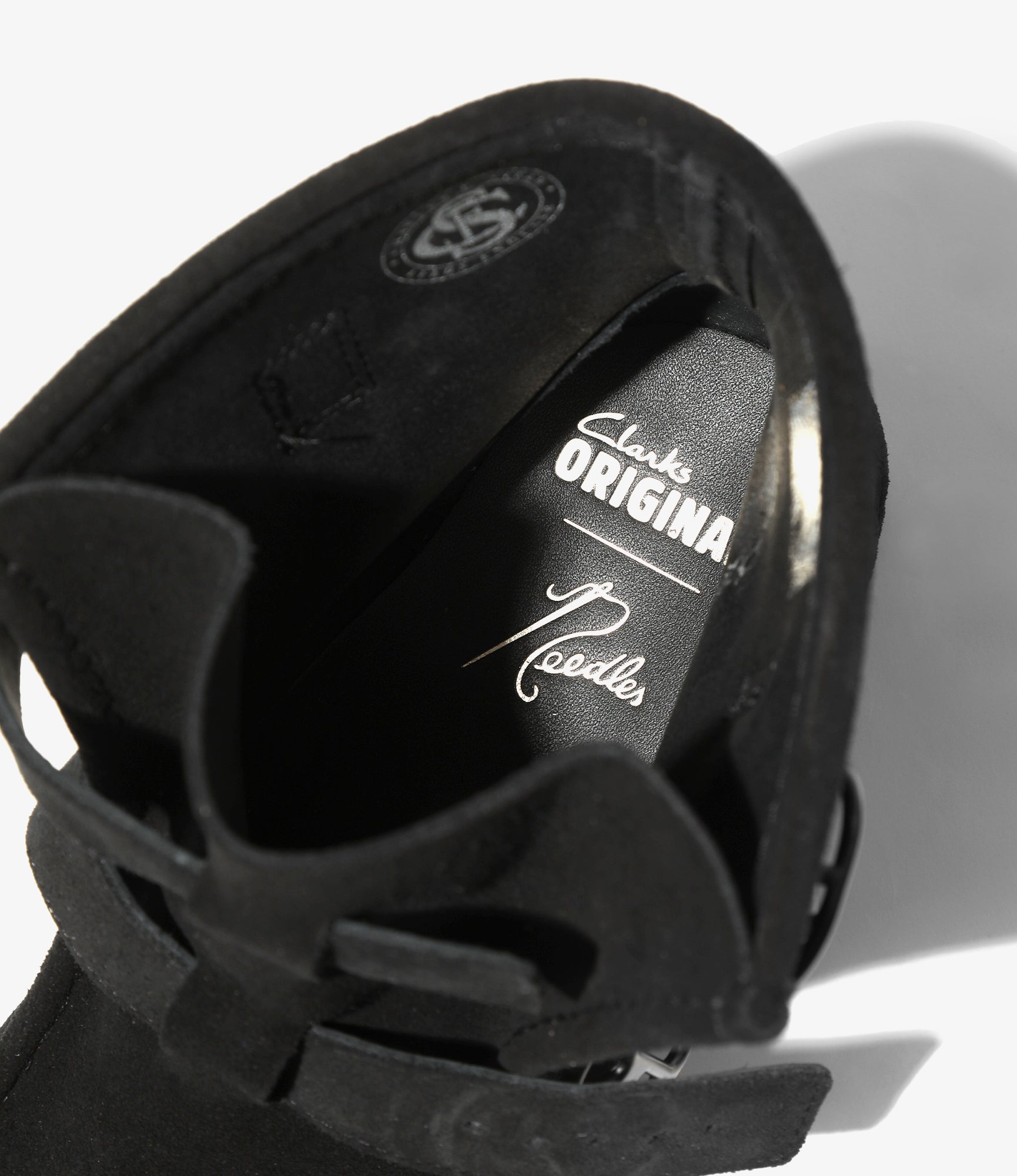 Needles x Clarks - Wallabee Strap Hi - Black