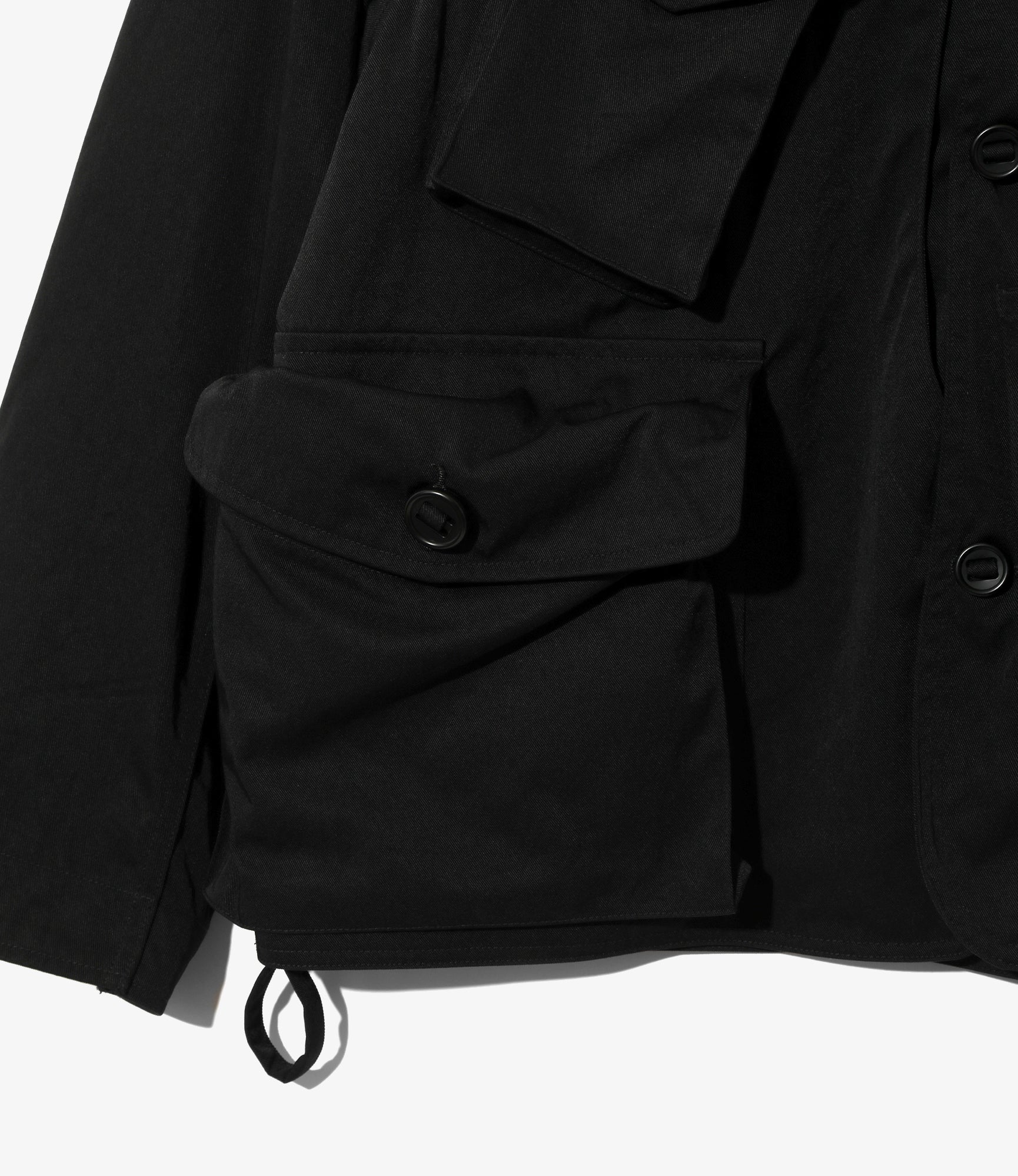 Tenkara Jacket - Black - Nylon Twill