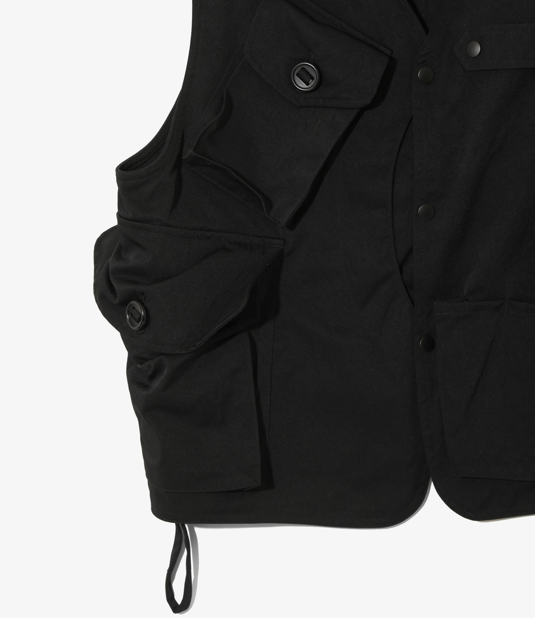 Tenkara Vest - Black - Nylon Twill