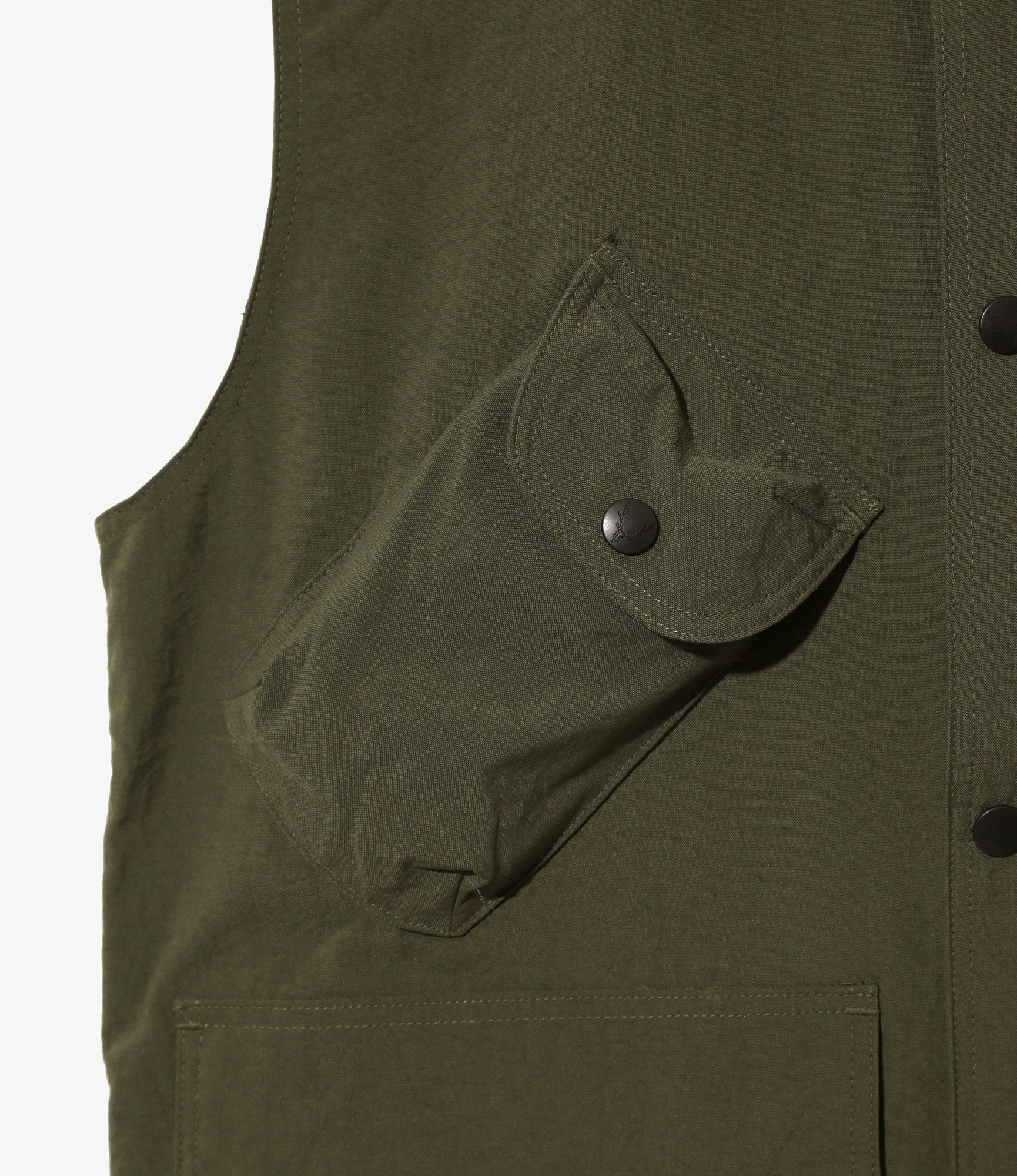 Carmel Vest - Olive - Nylon Oxford