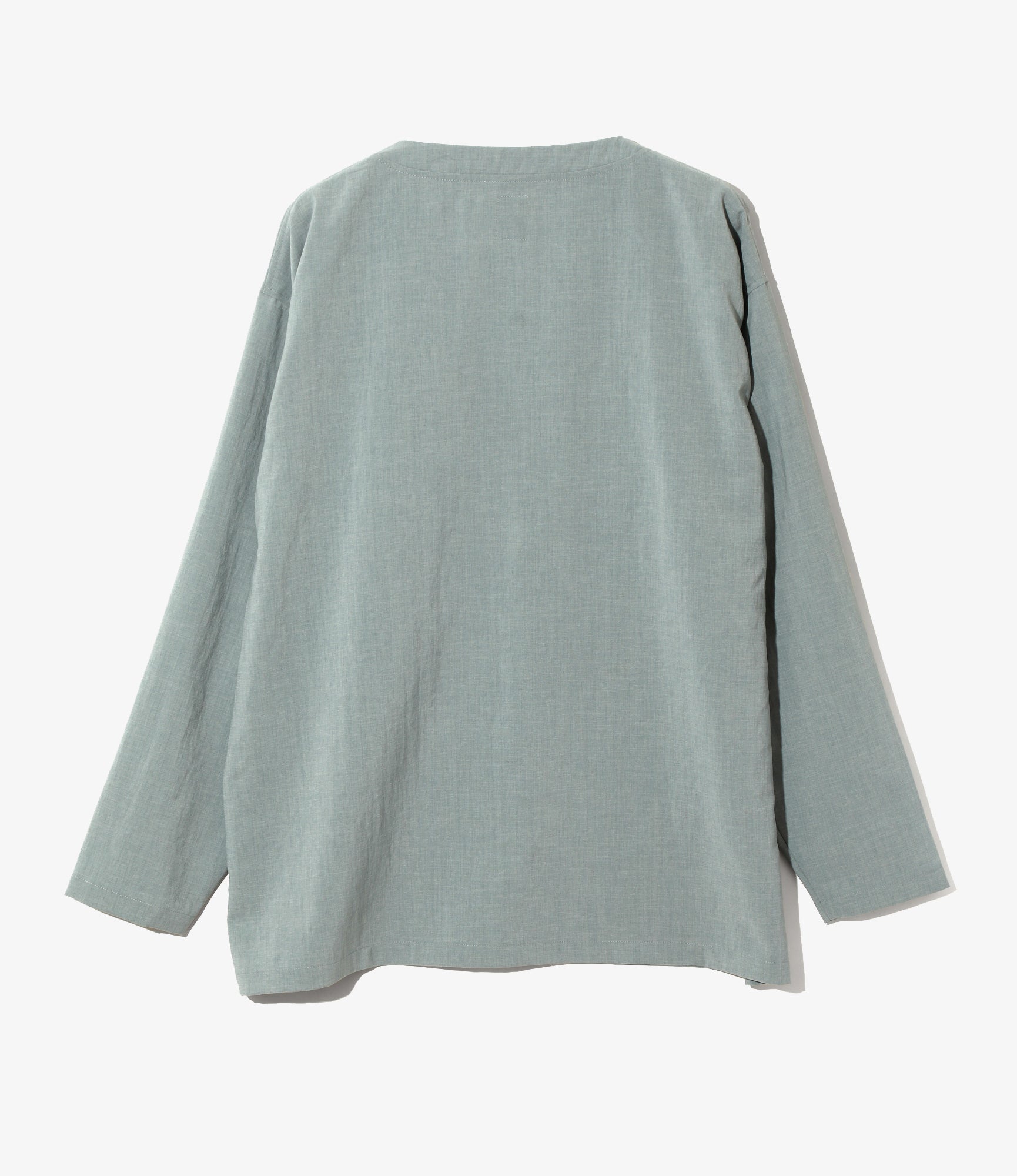 V-Neck Cardigan - Lt.Blue - Poly Oxford