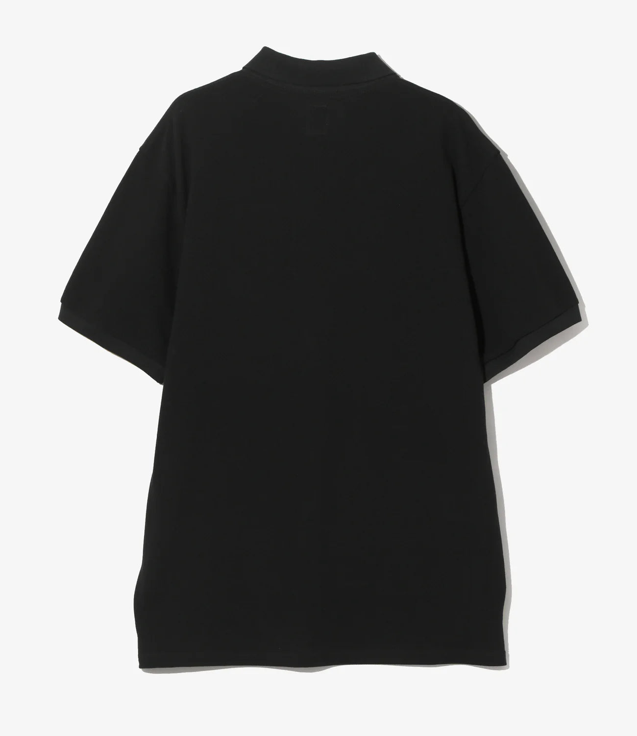 S/S Polo Shirt - Black - Cotton Pique