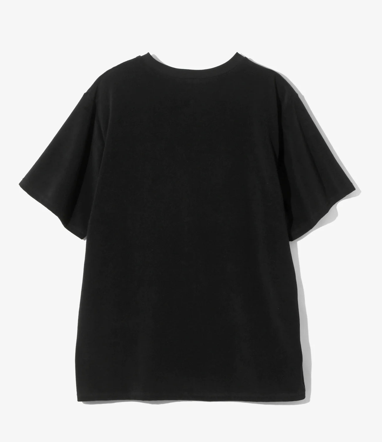 S/S Round Pocket Tee - Black - C/Pe Pile