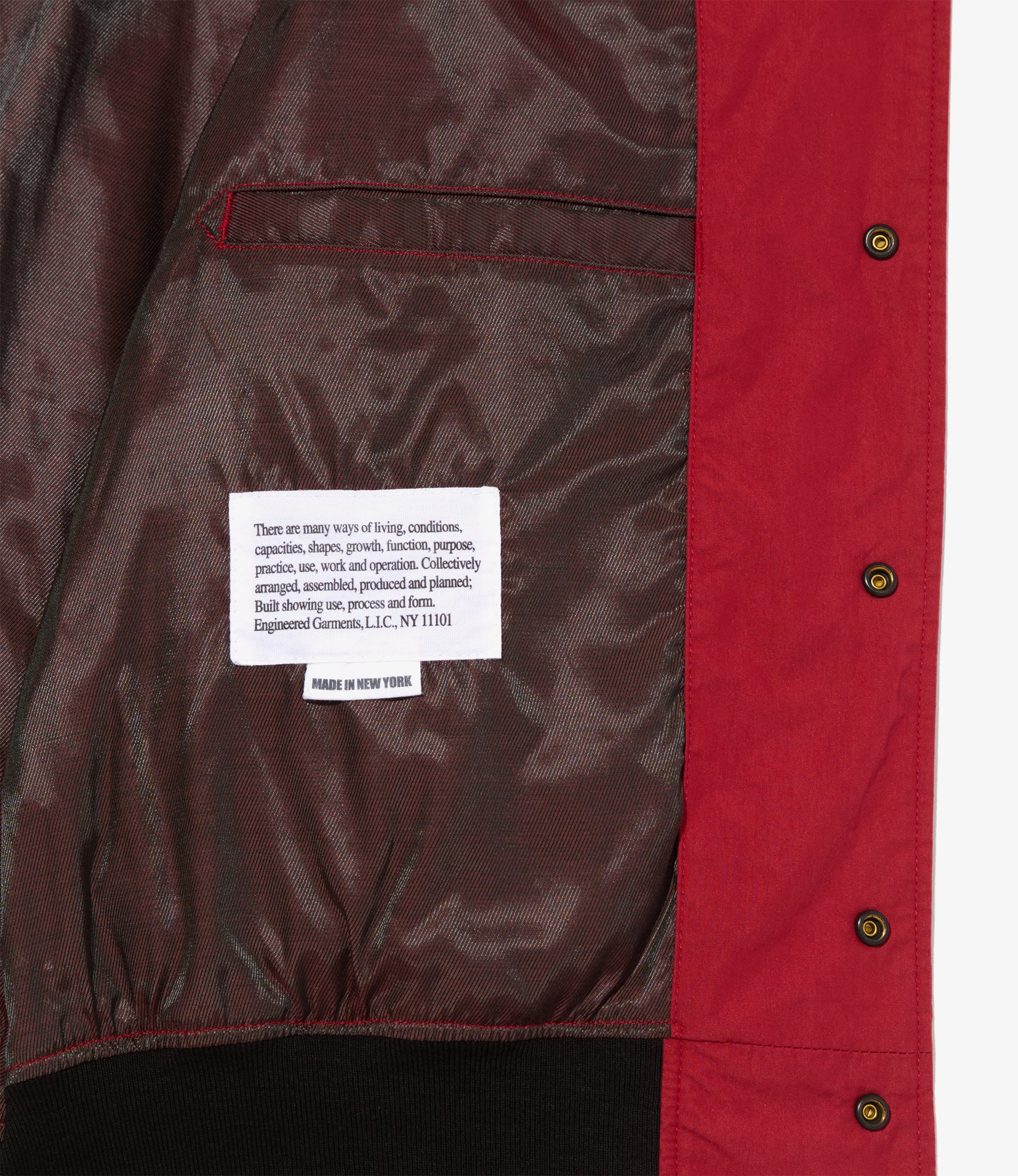 Referee Jacket - Red Lt. Weight Nyco Poplin