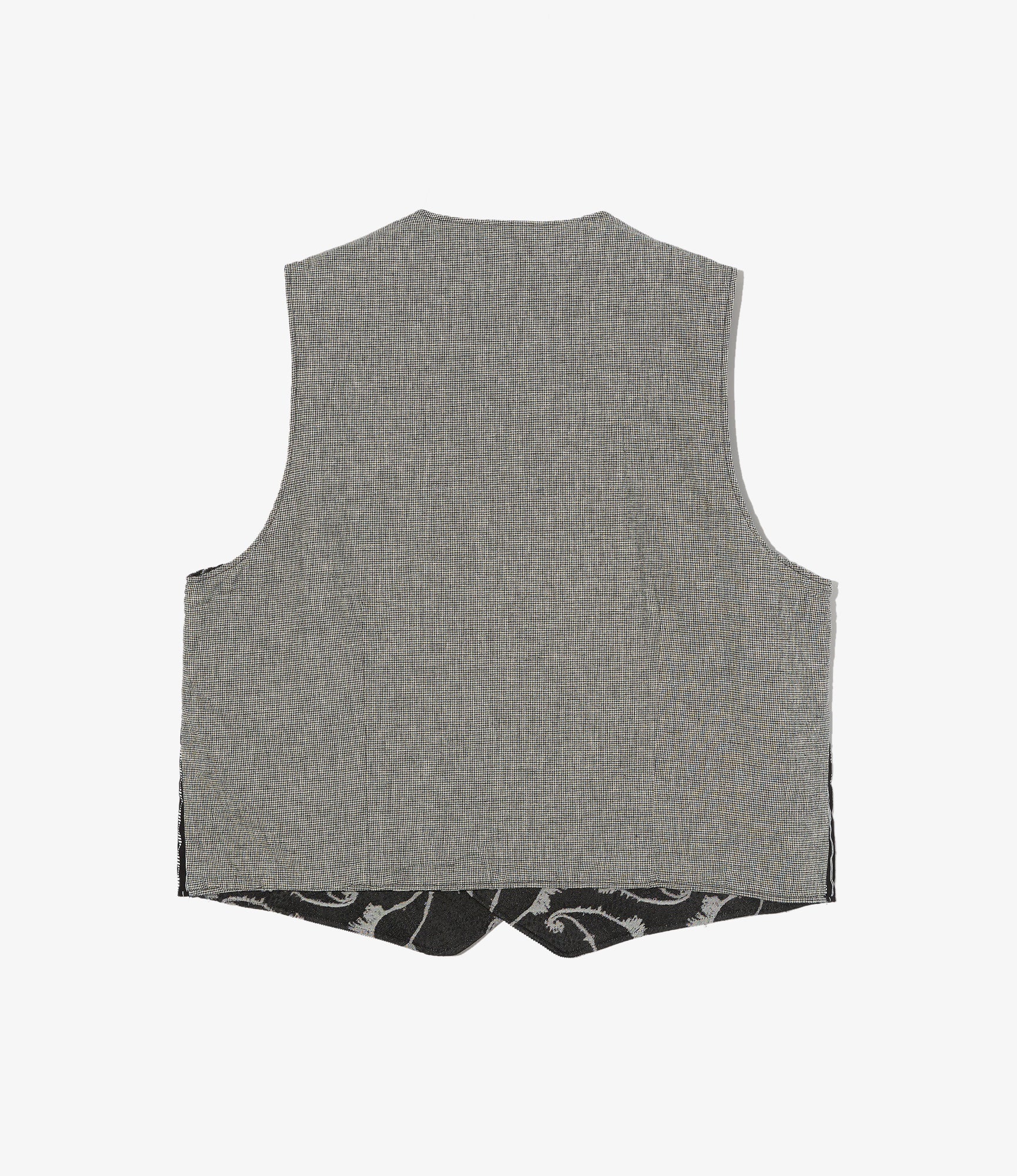 Reversible Vest - Black/Grey CP Paisley Jq.