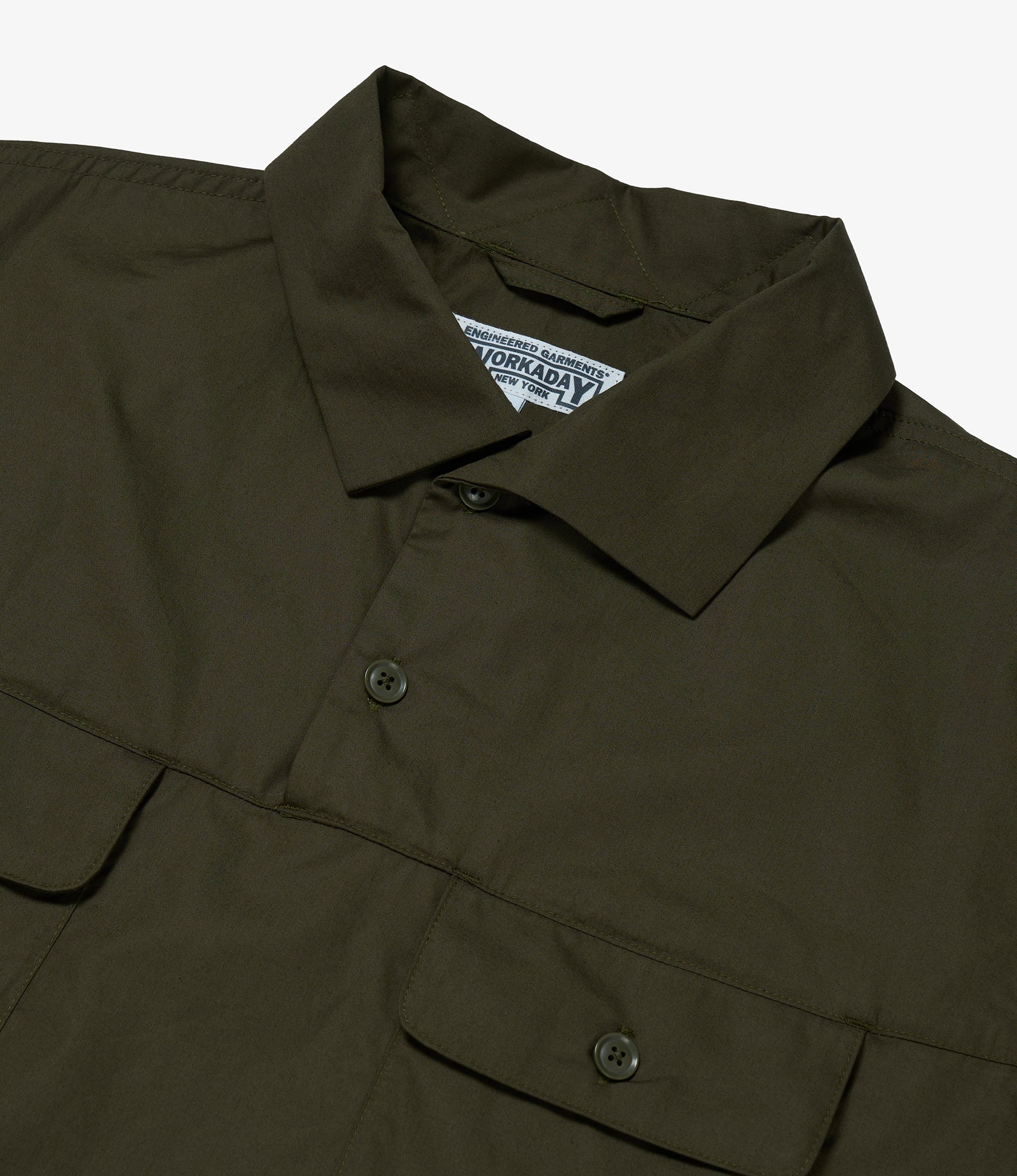 Jumper Shirt - Olive Superfine Poplin