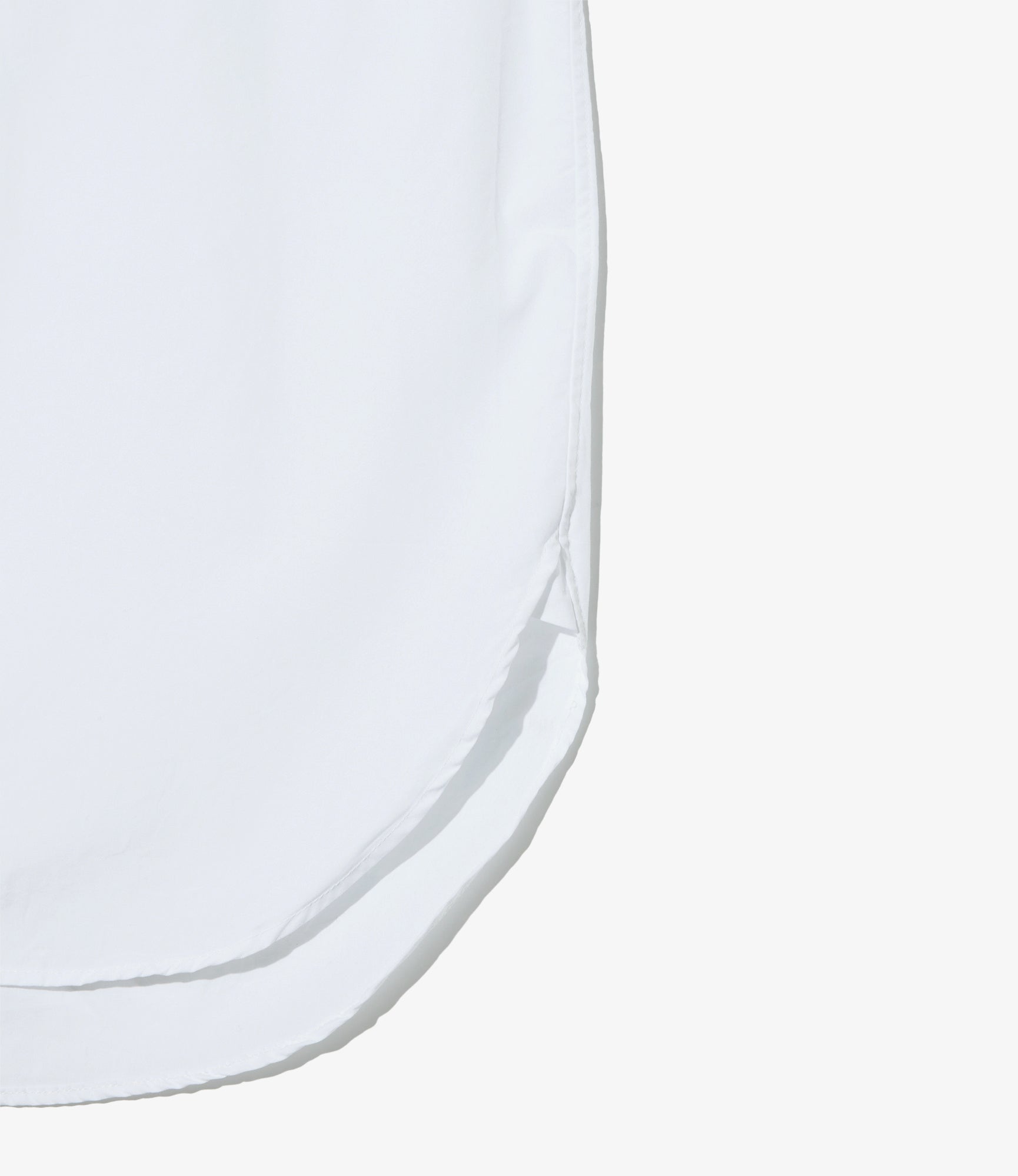 Women's Rounded Collar Shirt - White 100's 2 Ply Broadcloth