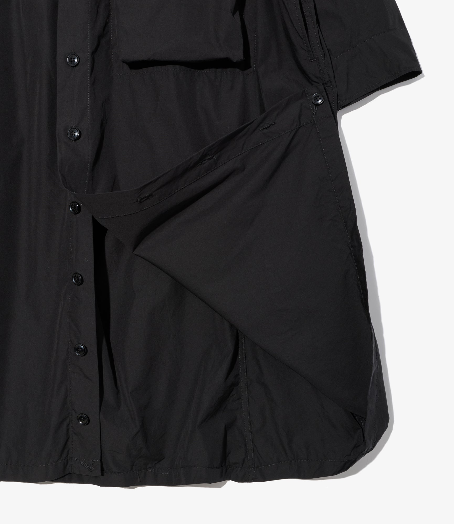 Runaway Dress - Black 100's 2Ply Cotton Broadcloth