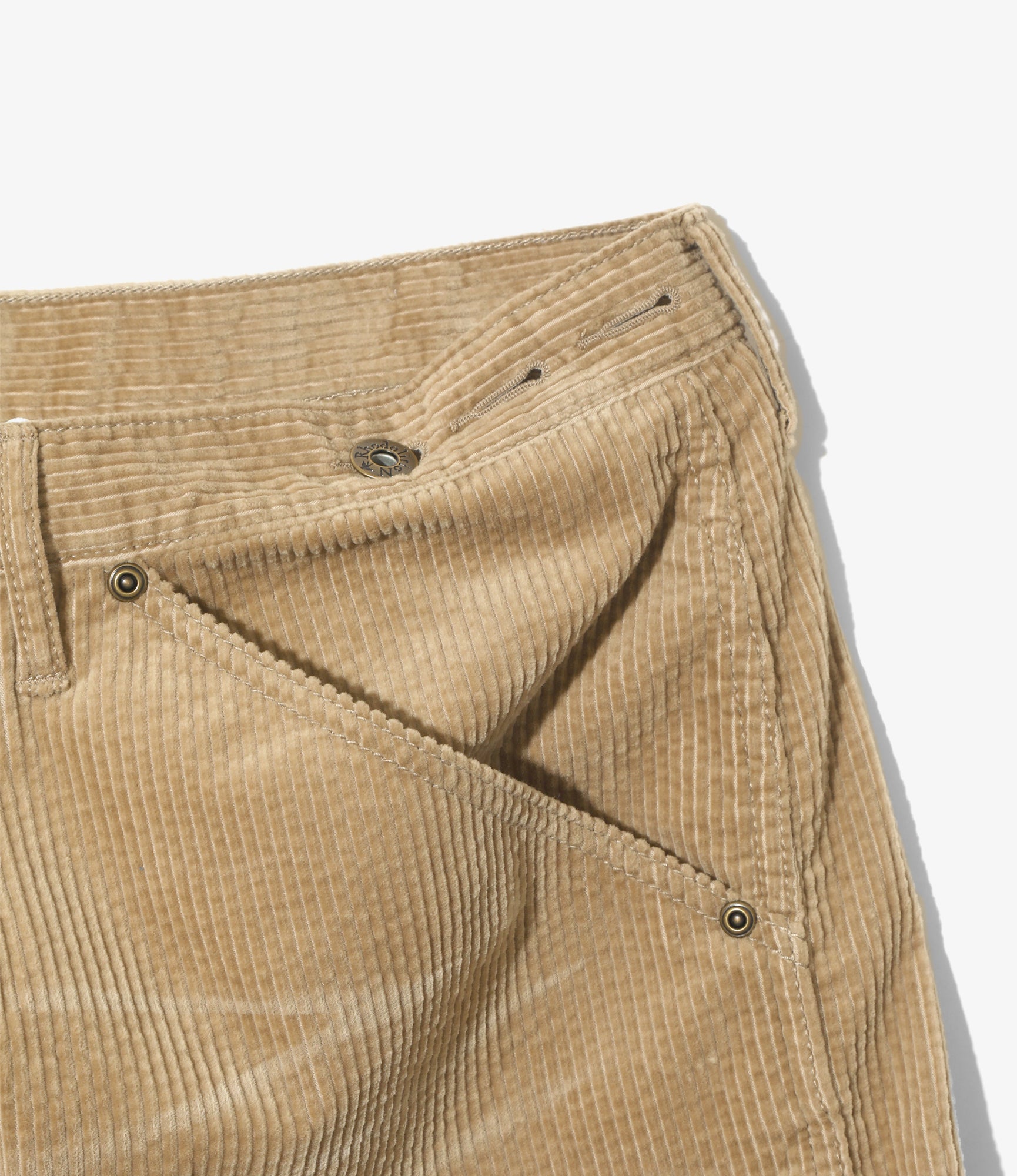Painter Huge Shorts - Khaki - Corduroy