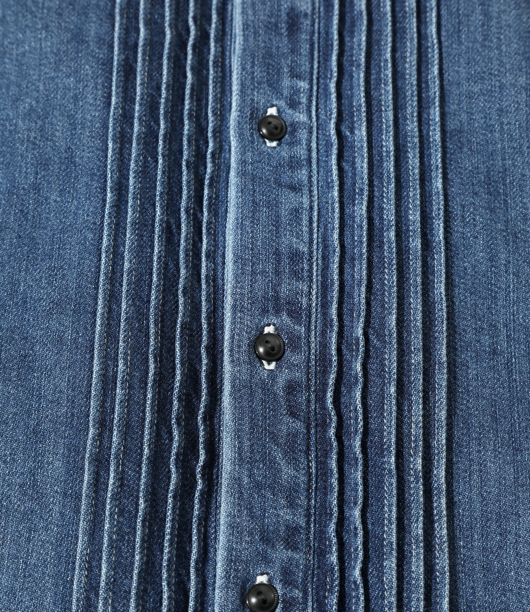 Ribbon Tie Blouse - Indigo - Denim