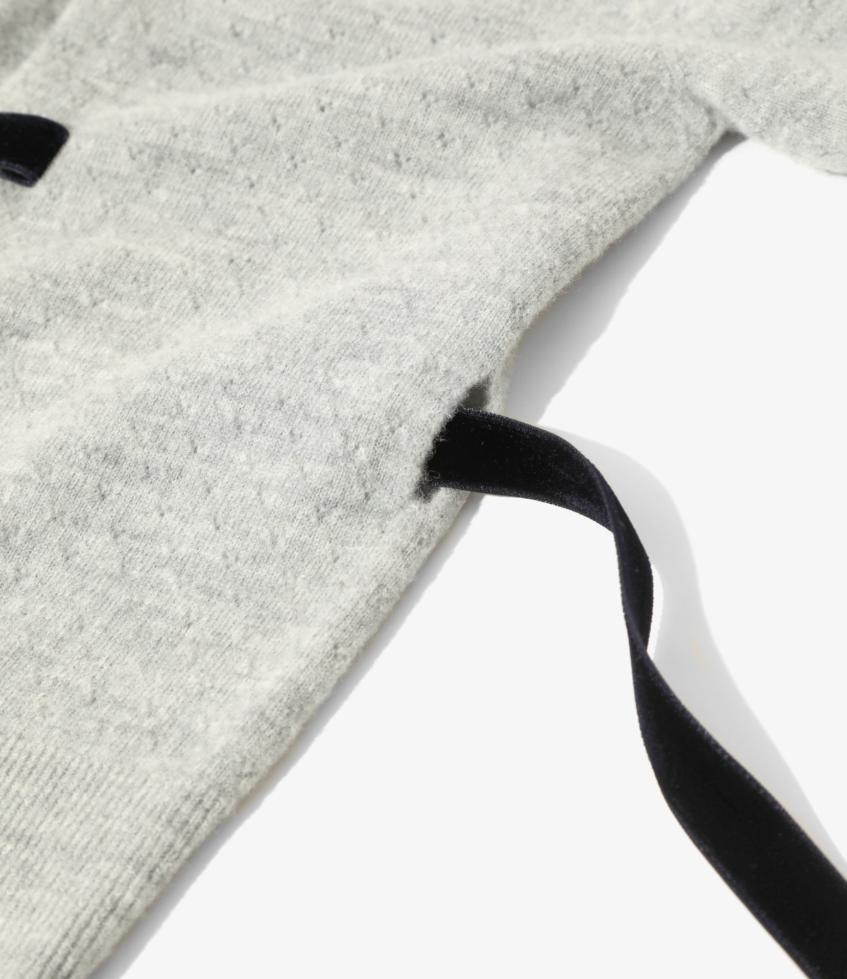Ribbon Cardigan - H. Grey - Boiled Knit