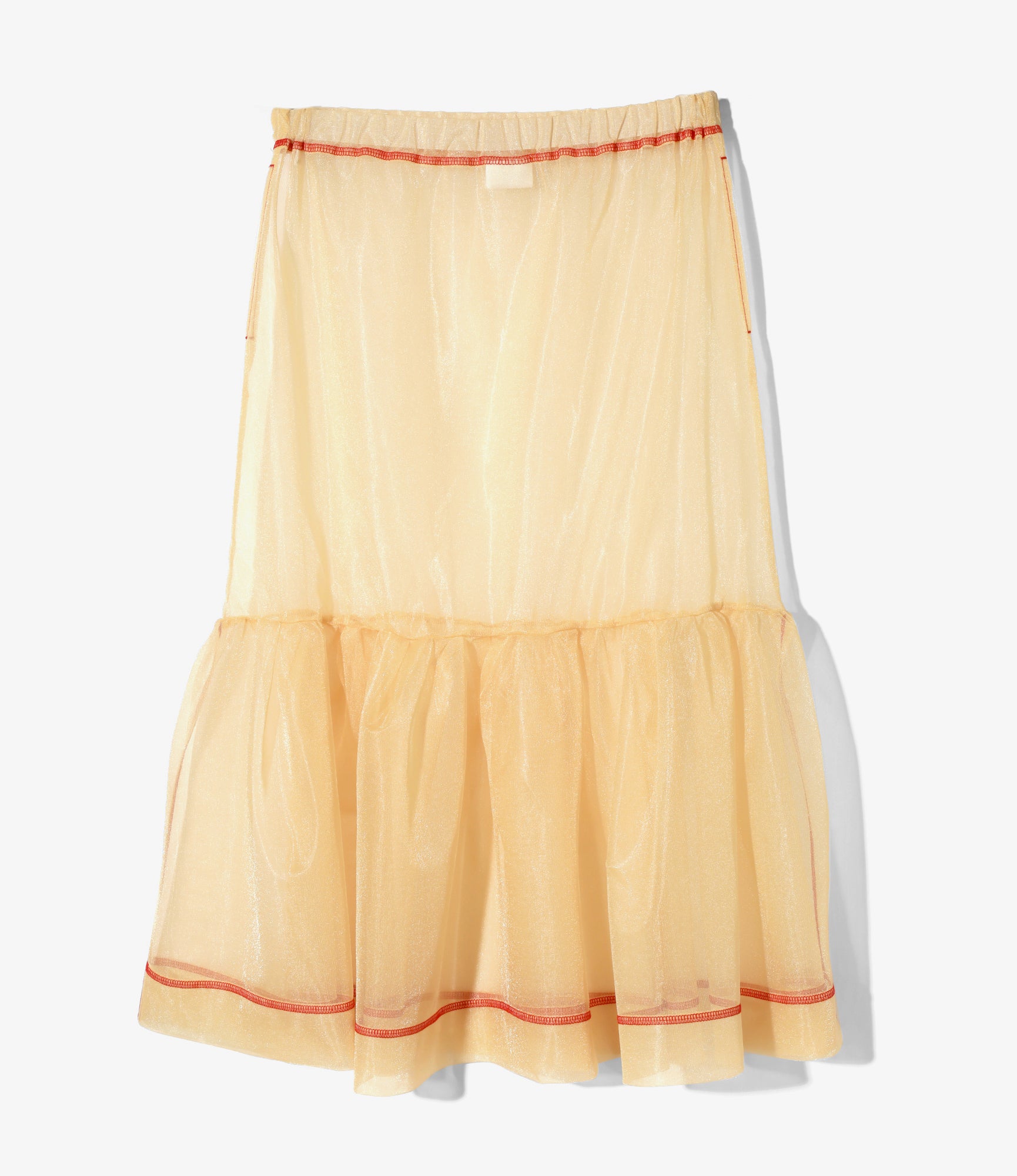 Single Tiered Skirt - Sand - Sheer Tricot