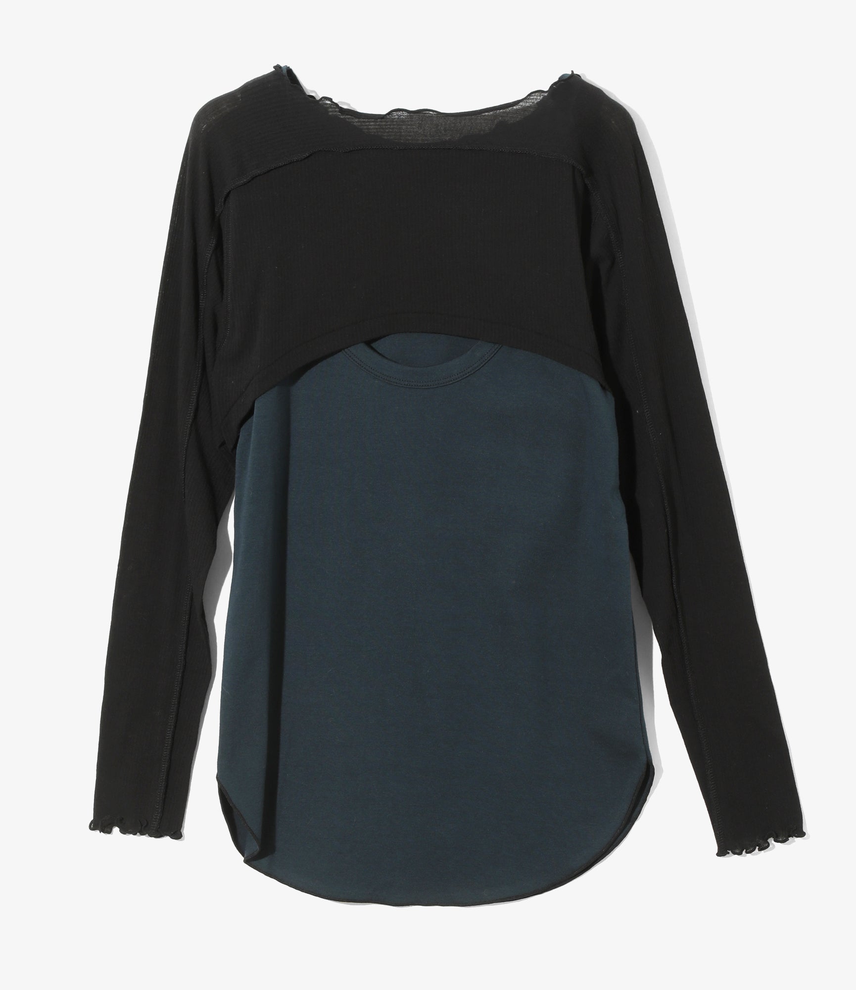 Tank Top & Long Sleeve Unit Tee - Black