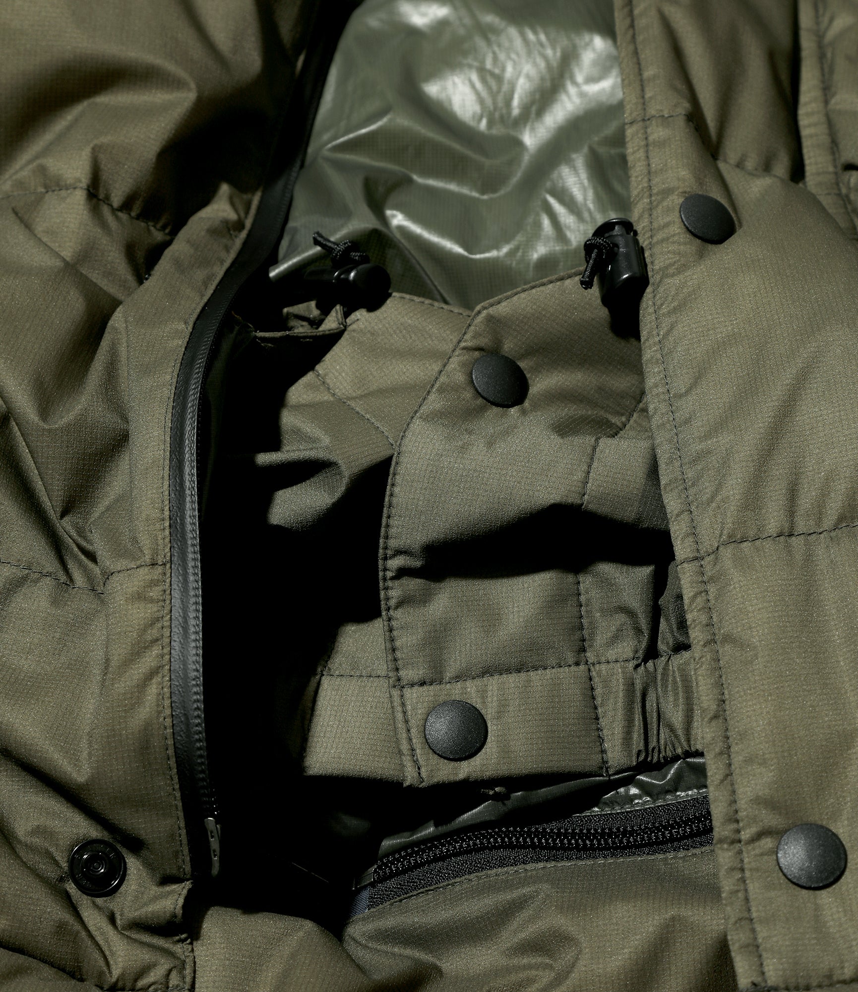Engineered Garments x Nanga - Detachable Down Coat - Khaki
