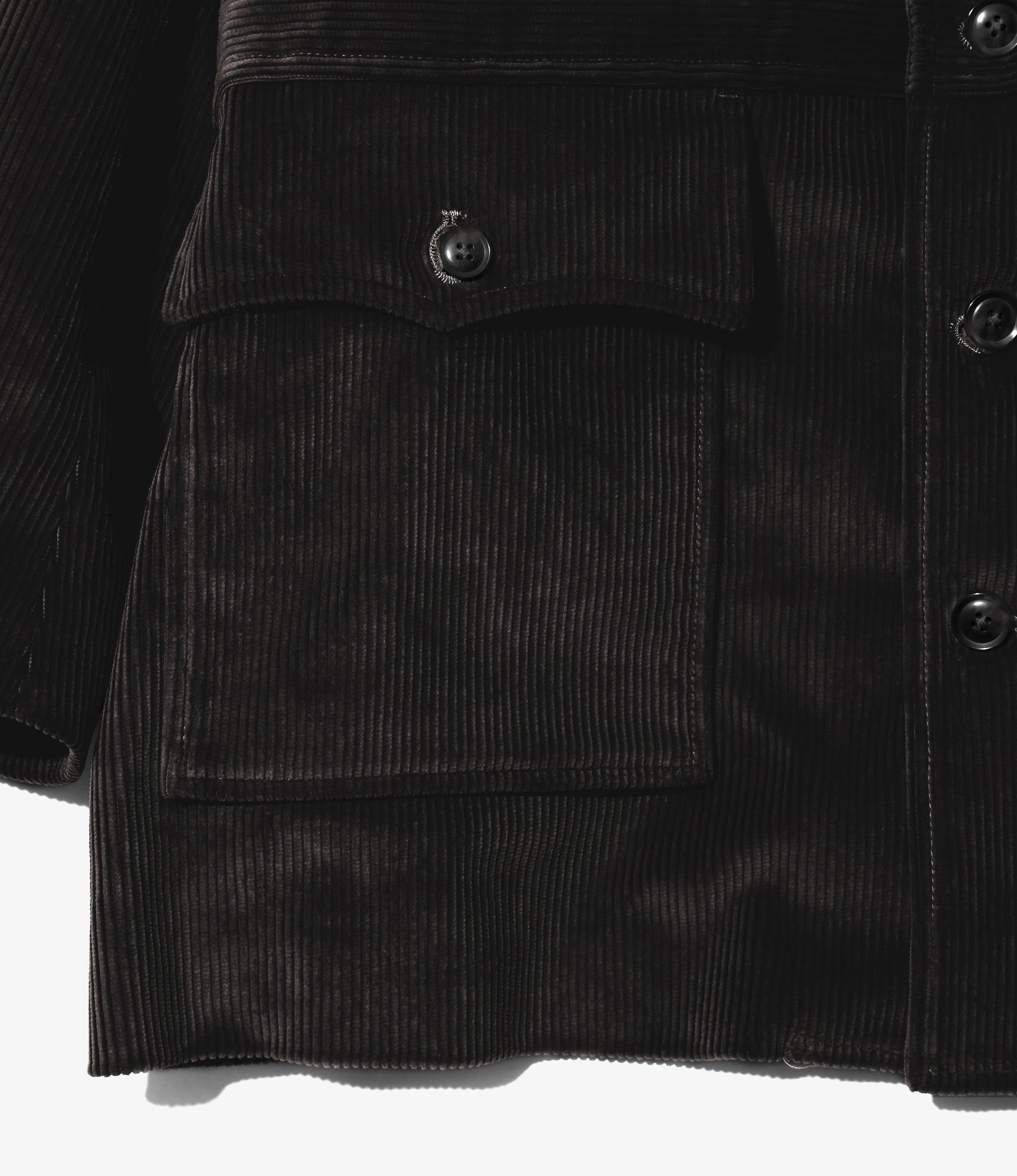 Ranch Jacket - Black - 8W Corduroy
