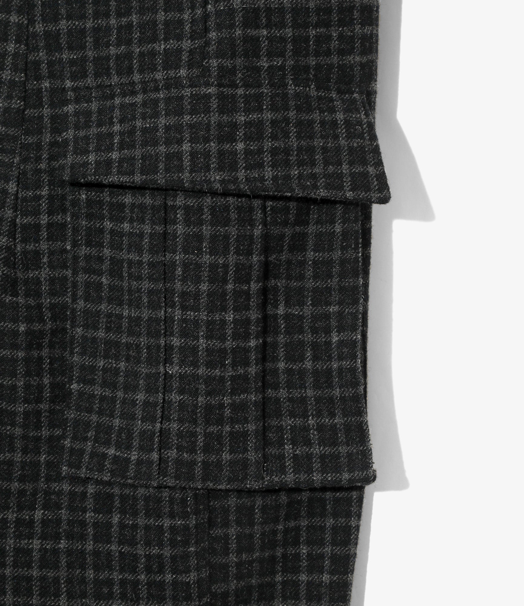 H.D. BDU Pant - Charcoal - Wool Tweed Plaid