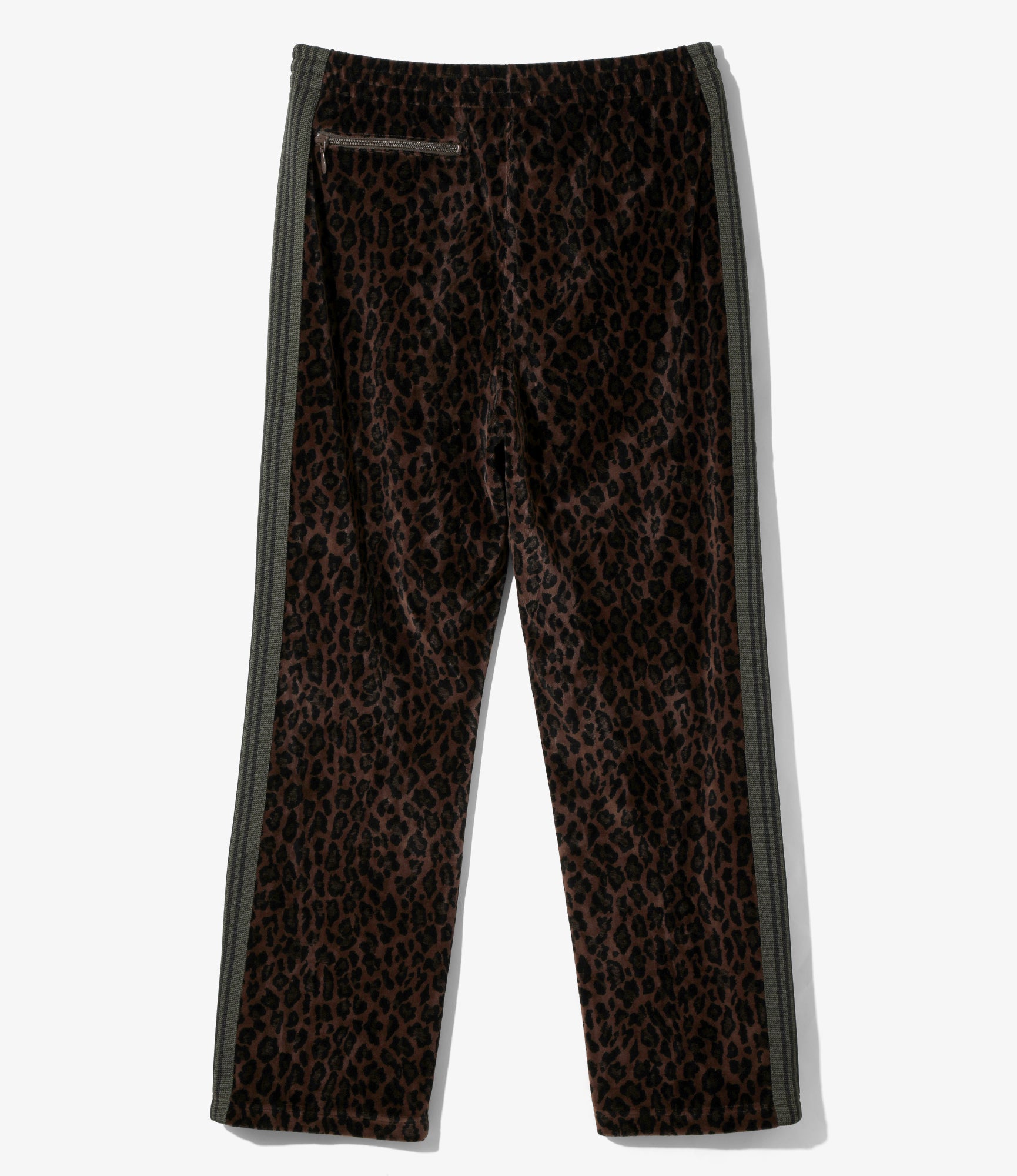 Track Pant - Brown - Leopard Velour
