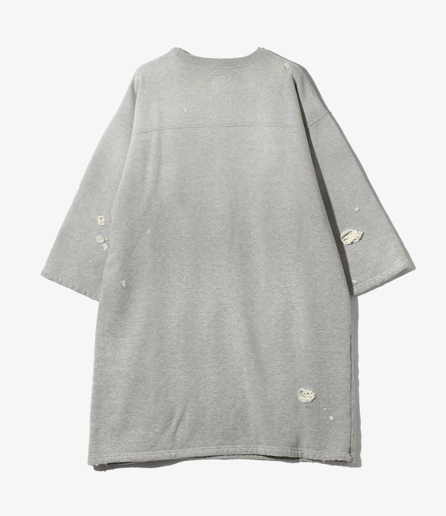 Nepenthes Special - Women's Deconstructed Hockey Dress - H.Grey - Cotton French Terry