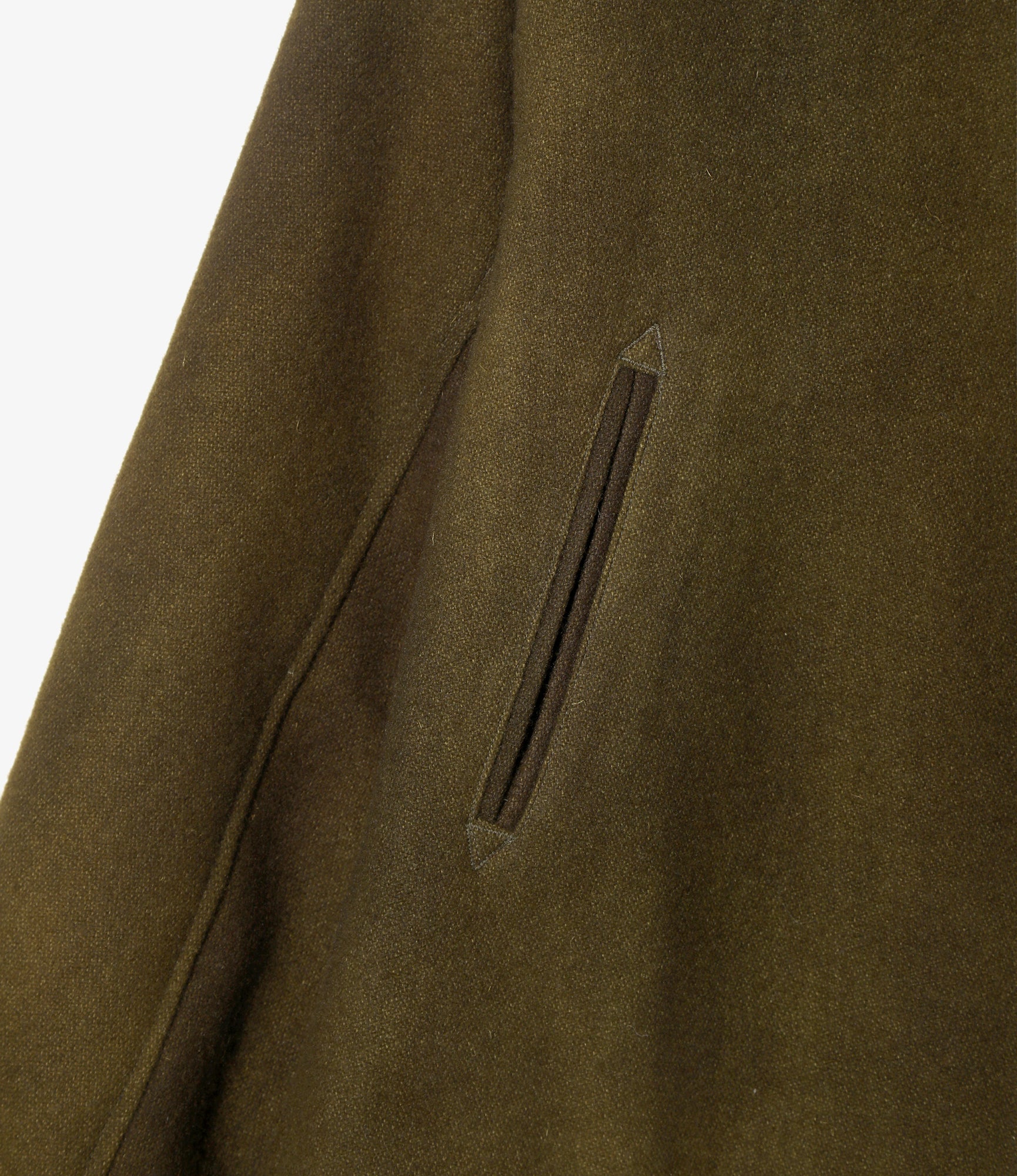 B.B. Jacket - Olive - Wool Uneven Dye