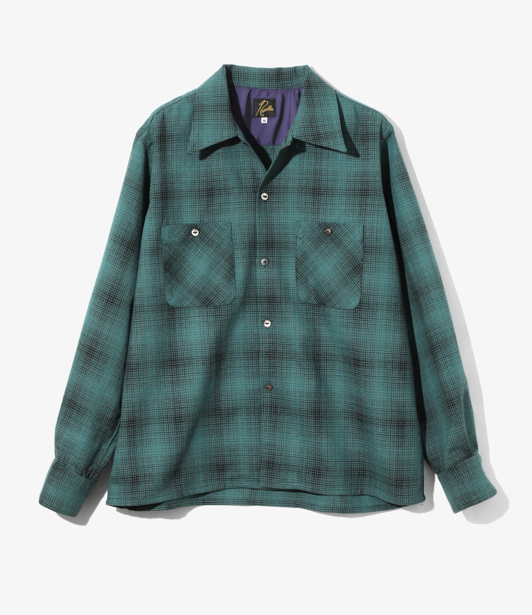One-Up Shirt - Blue - Wool Shadow Plaid