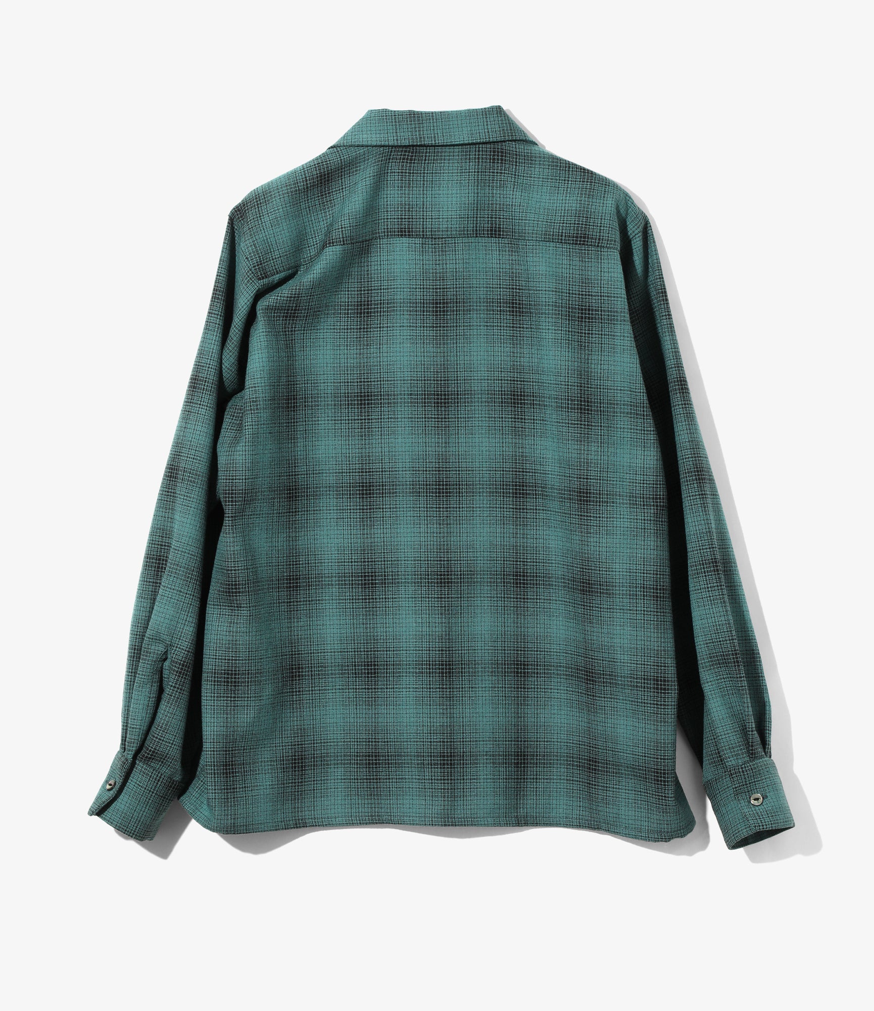 One-Up Shirt - Blue - Wool Shadow Plaid