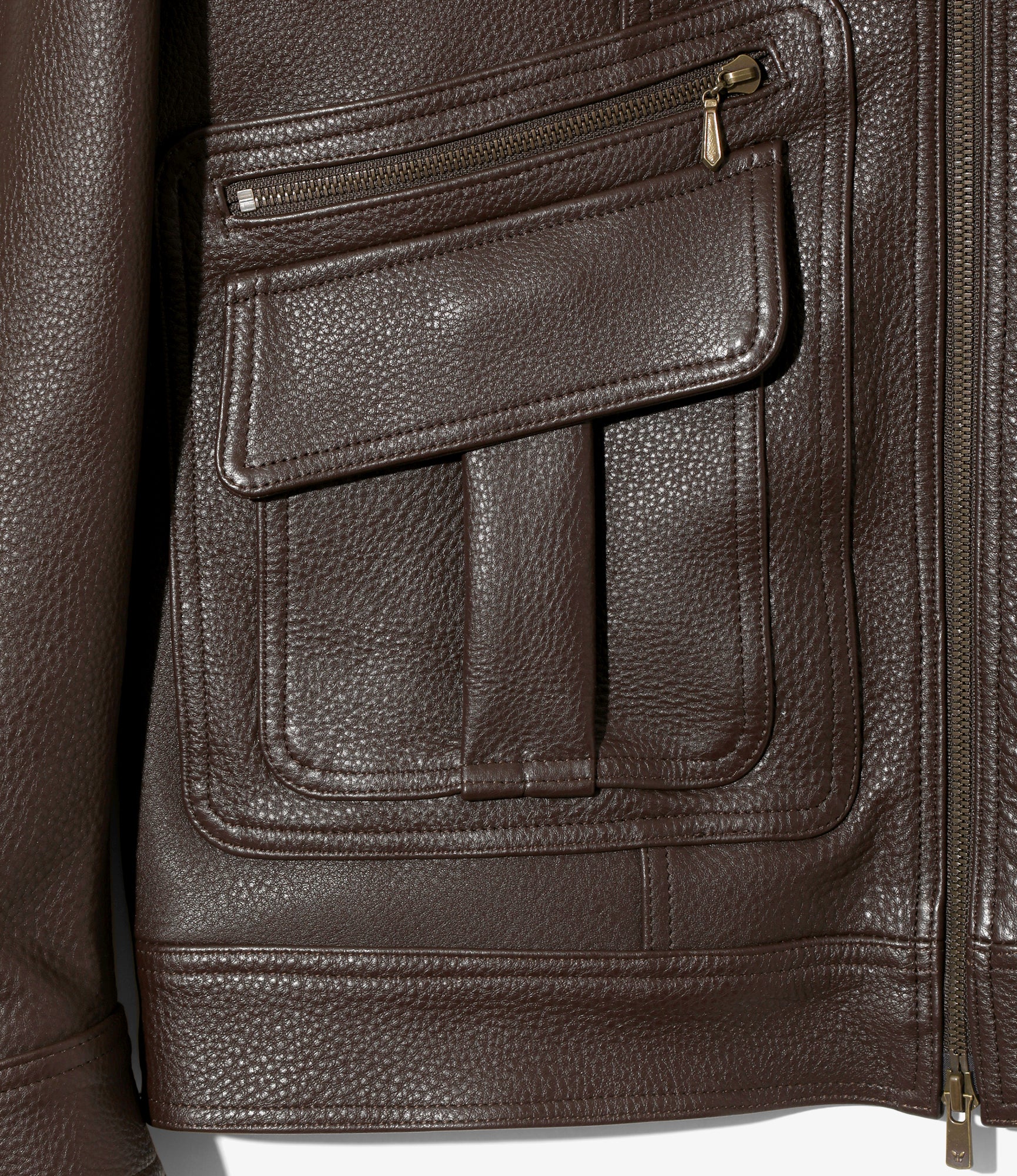Southern Jacket - Brown - Grained Leather