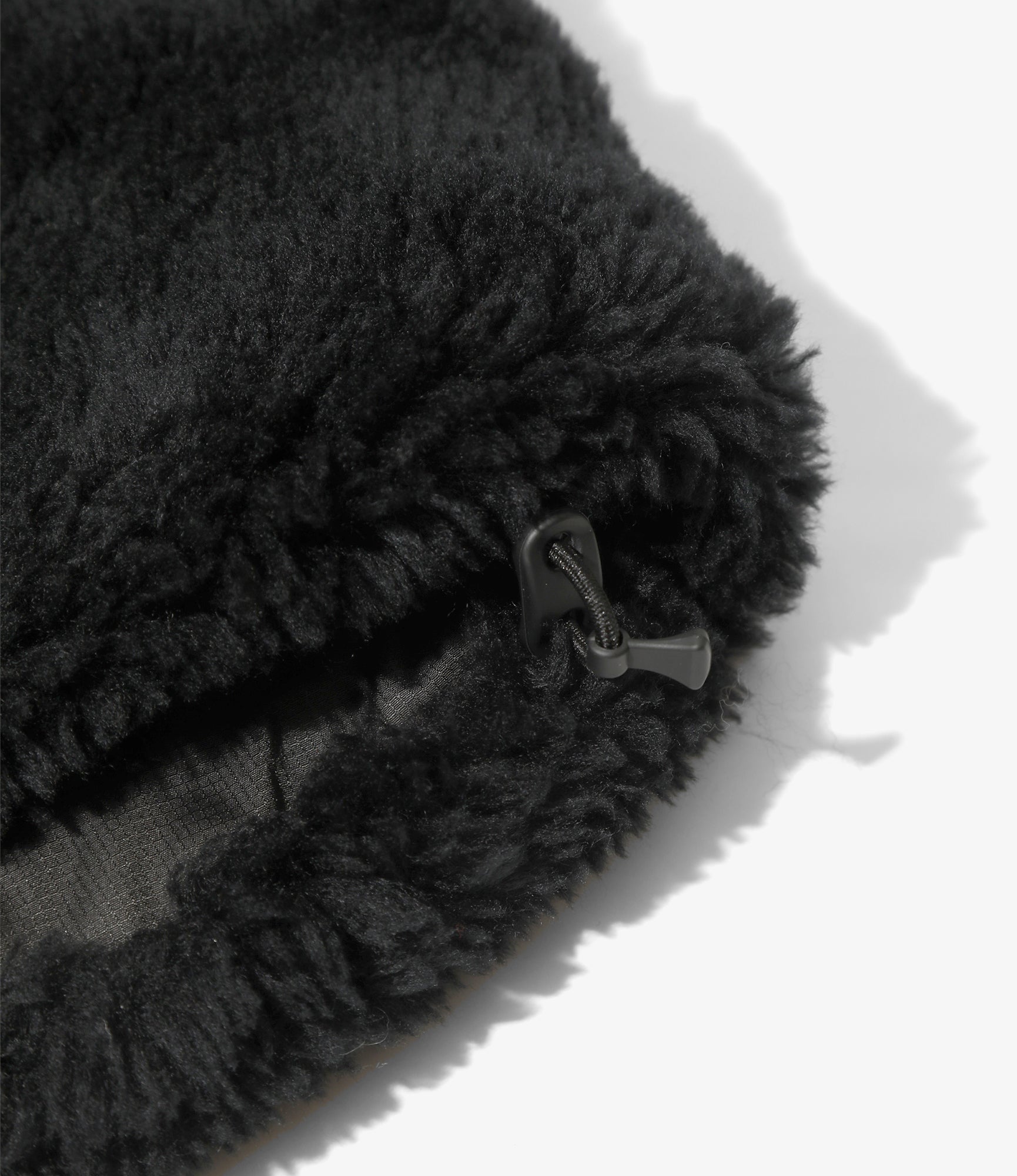 Faux Fur Jacket - Black - Acrylic Pile