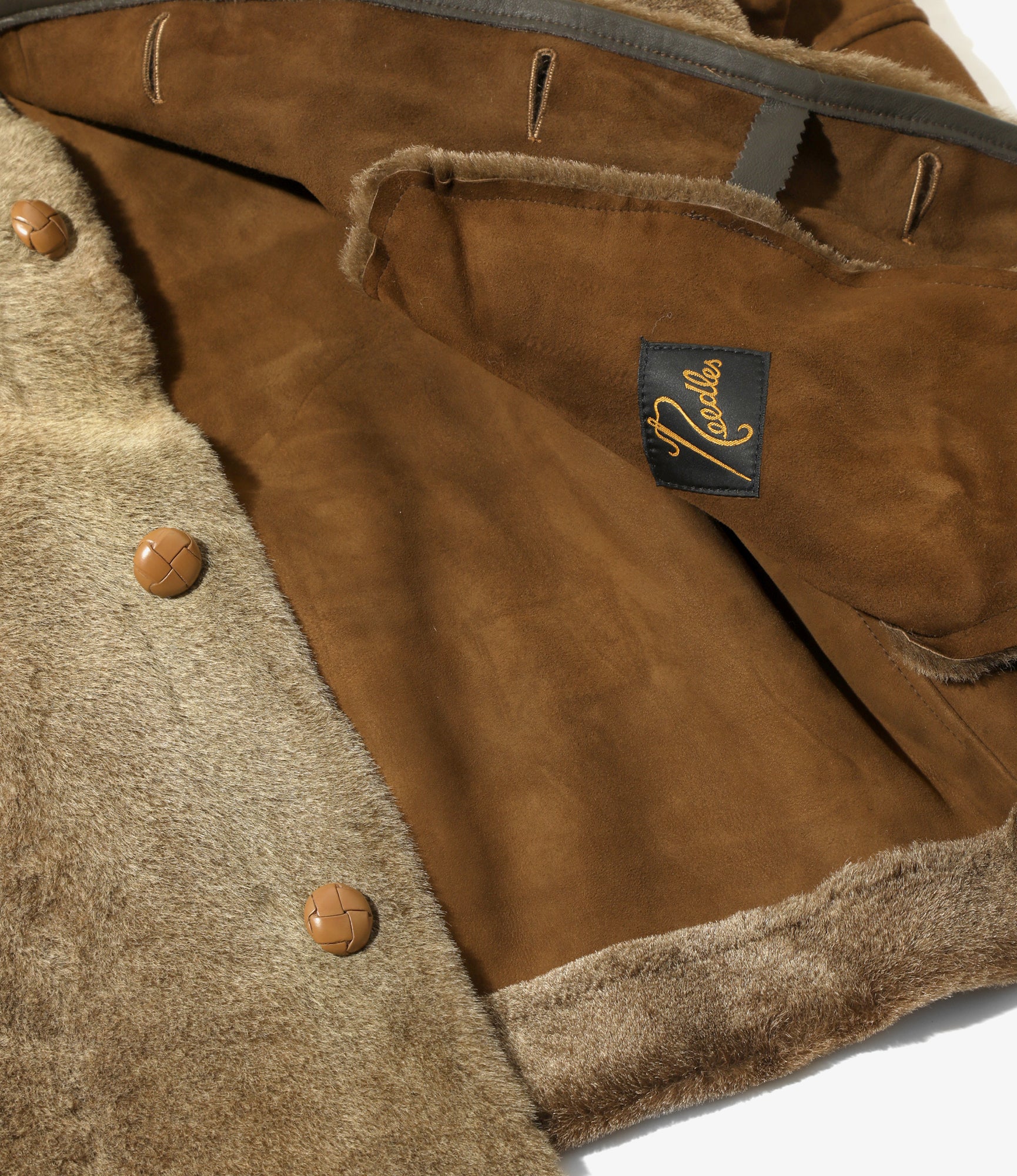 Shearling Coat - Brown - Sheepskin