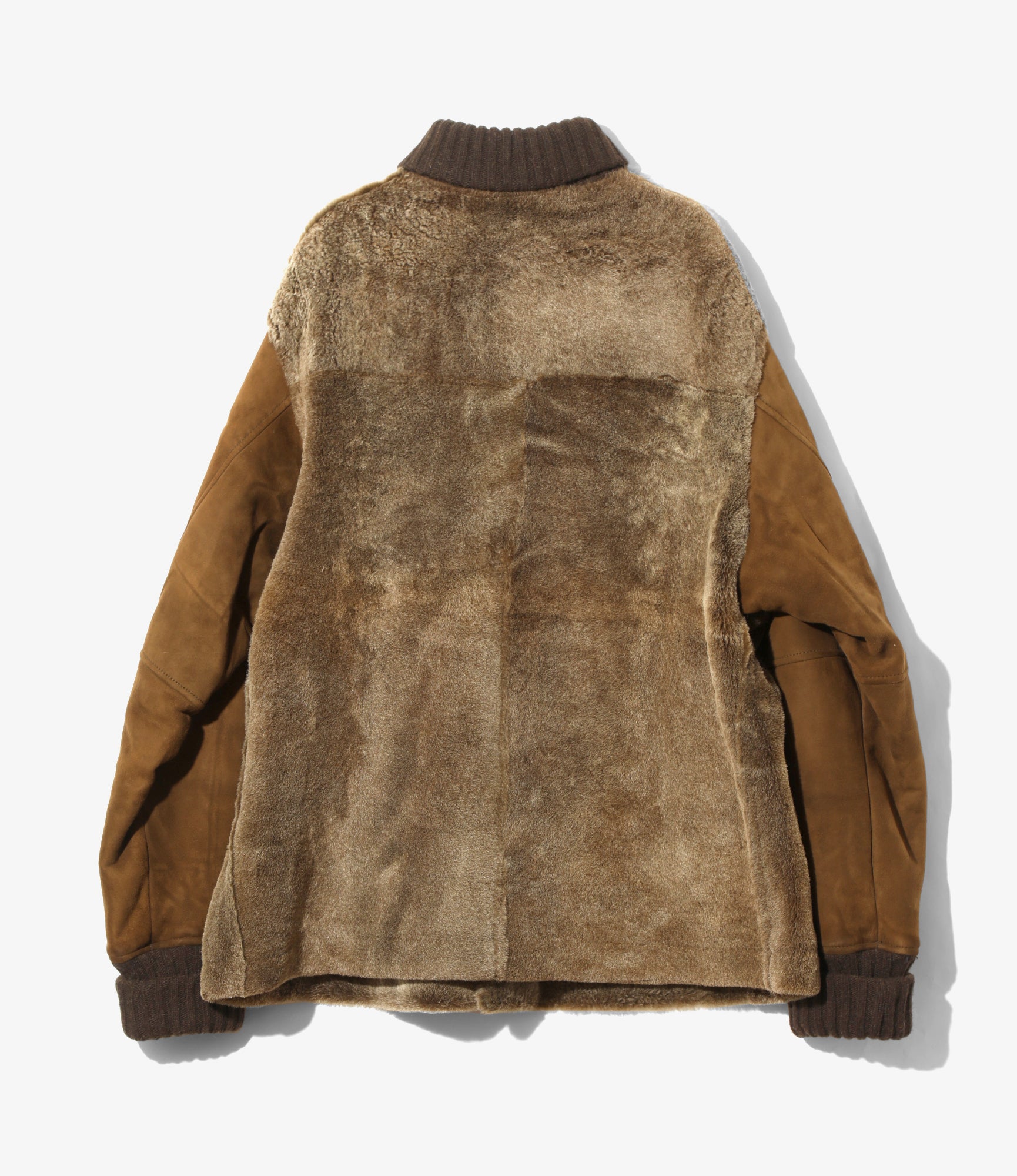 Shearling Coat - Brown - Sheepskin
