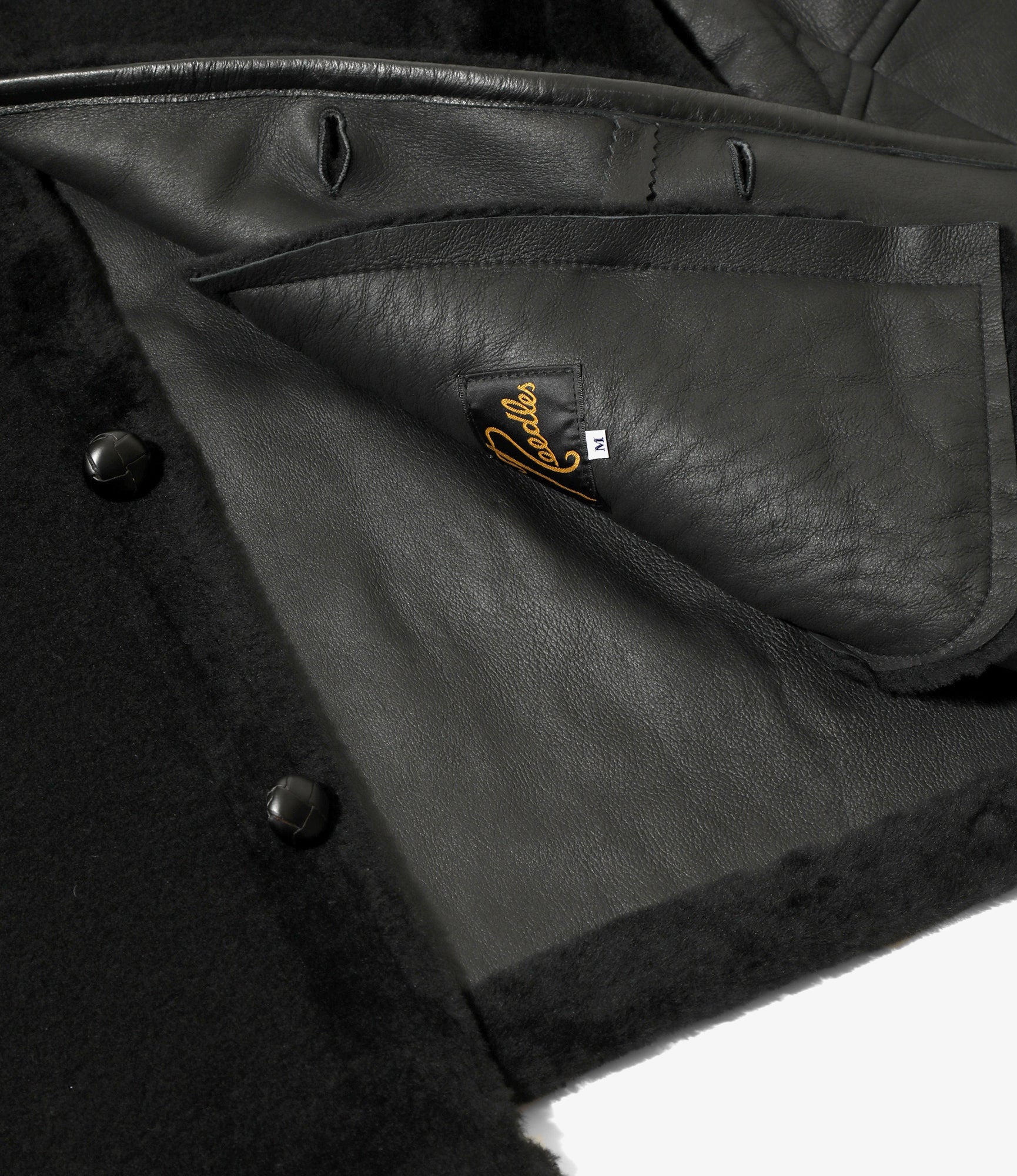 Shearling Coat - Black - Sheepskin