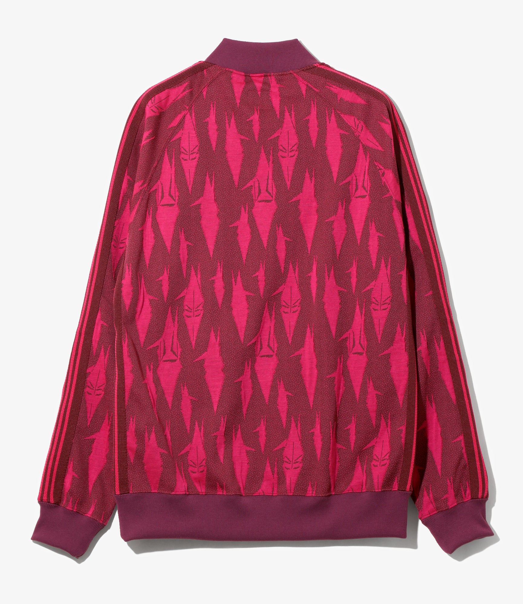 Needles x Sasquatchfabrix - Track Jacket - Bordeaux x Pink - Origami crane