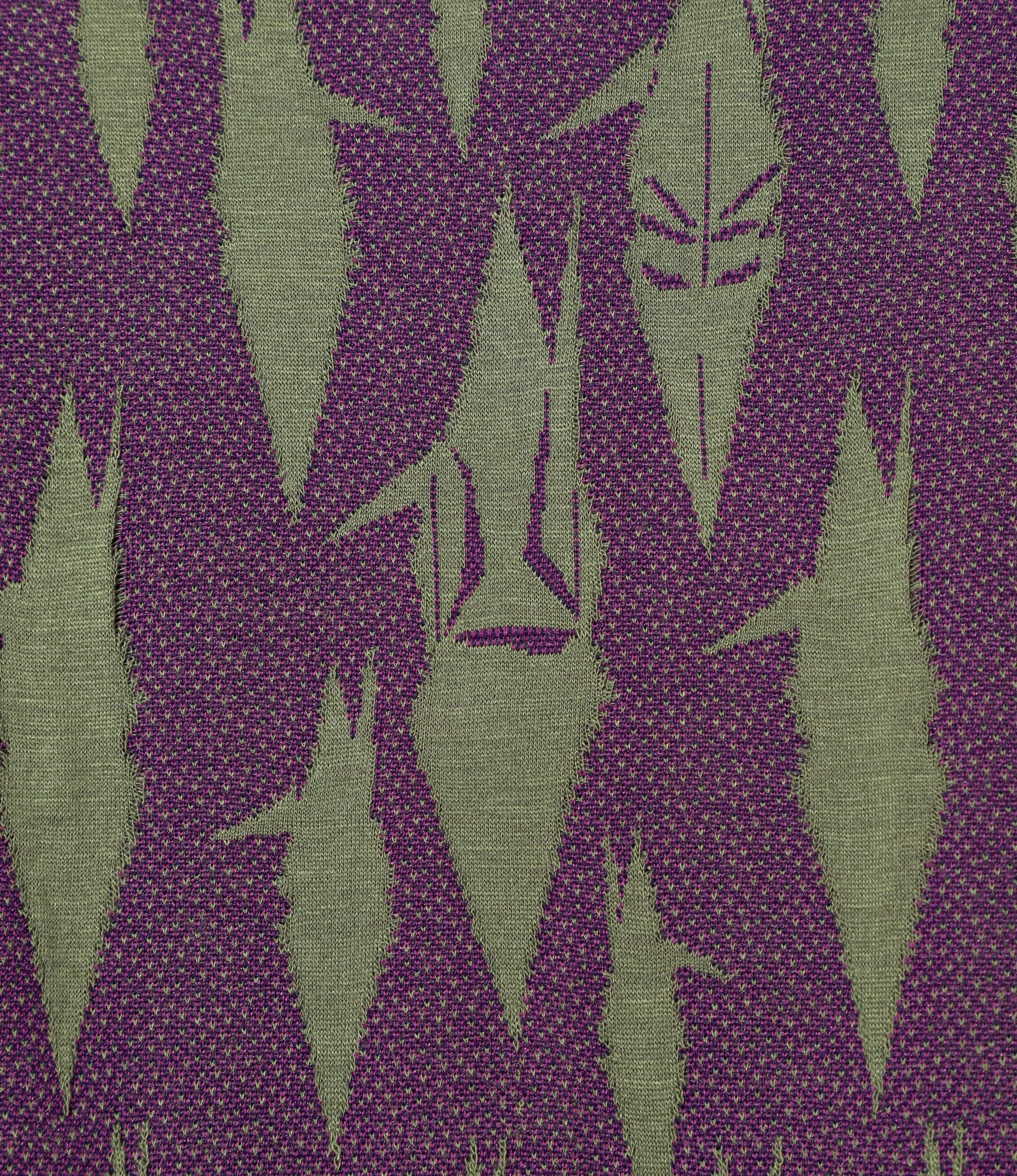 Needles x Sasquatchfabrix - Track Jacket - Eggplant x Olive - Origami crane